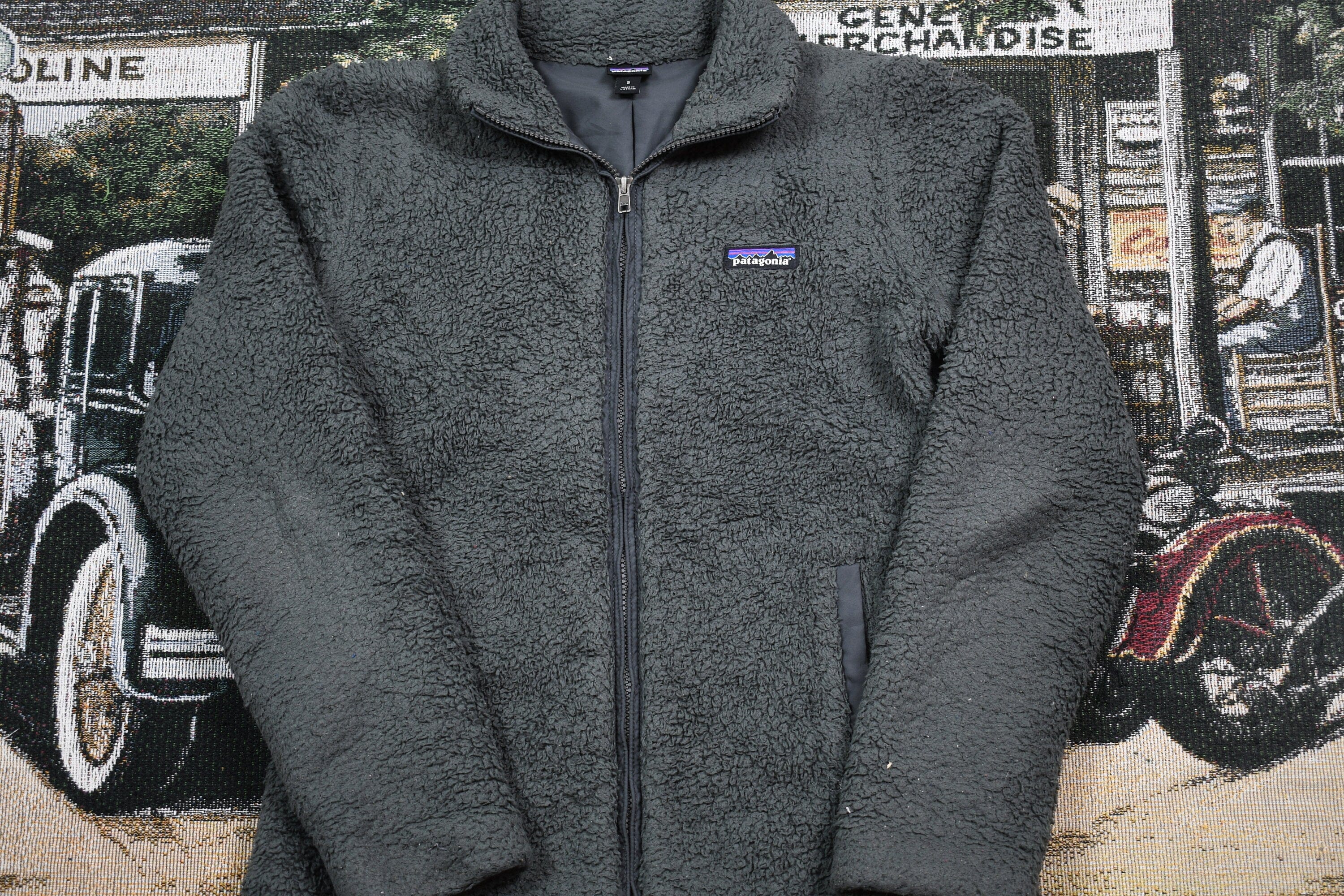 Vintage 1990s Patagonia Full Zip Deep Pile Sweater Women's S - Image 3