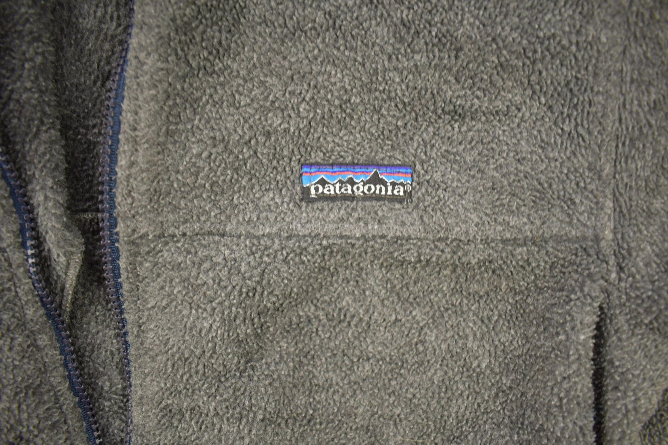 Vintage 1990s Patagonia Full Zip Fleece Sweater Men's Medium - Image 3