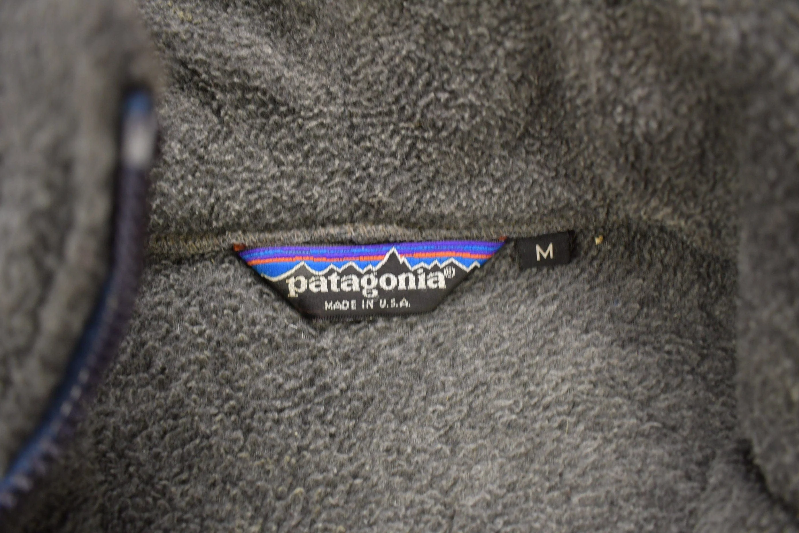 Vintage 1990s Patagonia Full Zip Fleece Sweater Men's Medium - Image 6