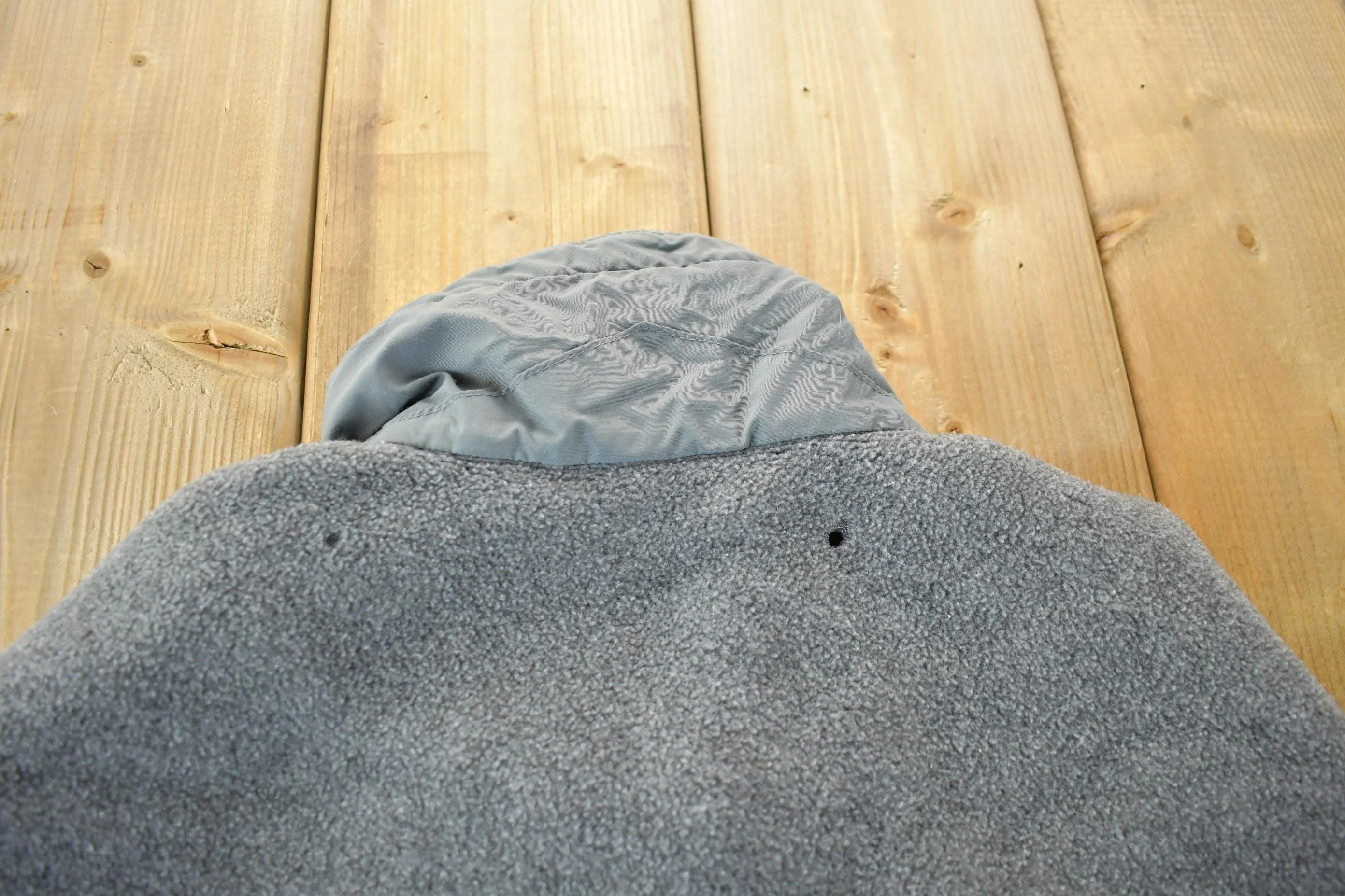 Vintage 1990s Patagonia Gray Full Zip Fleece Sweater Men's L - Image 6