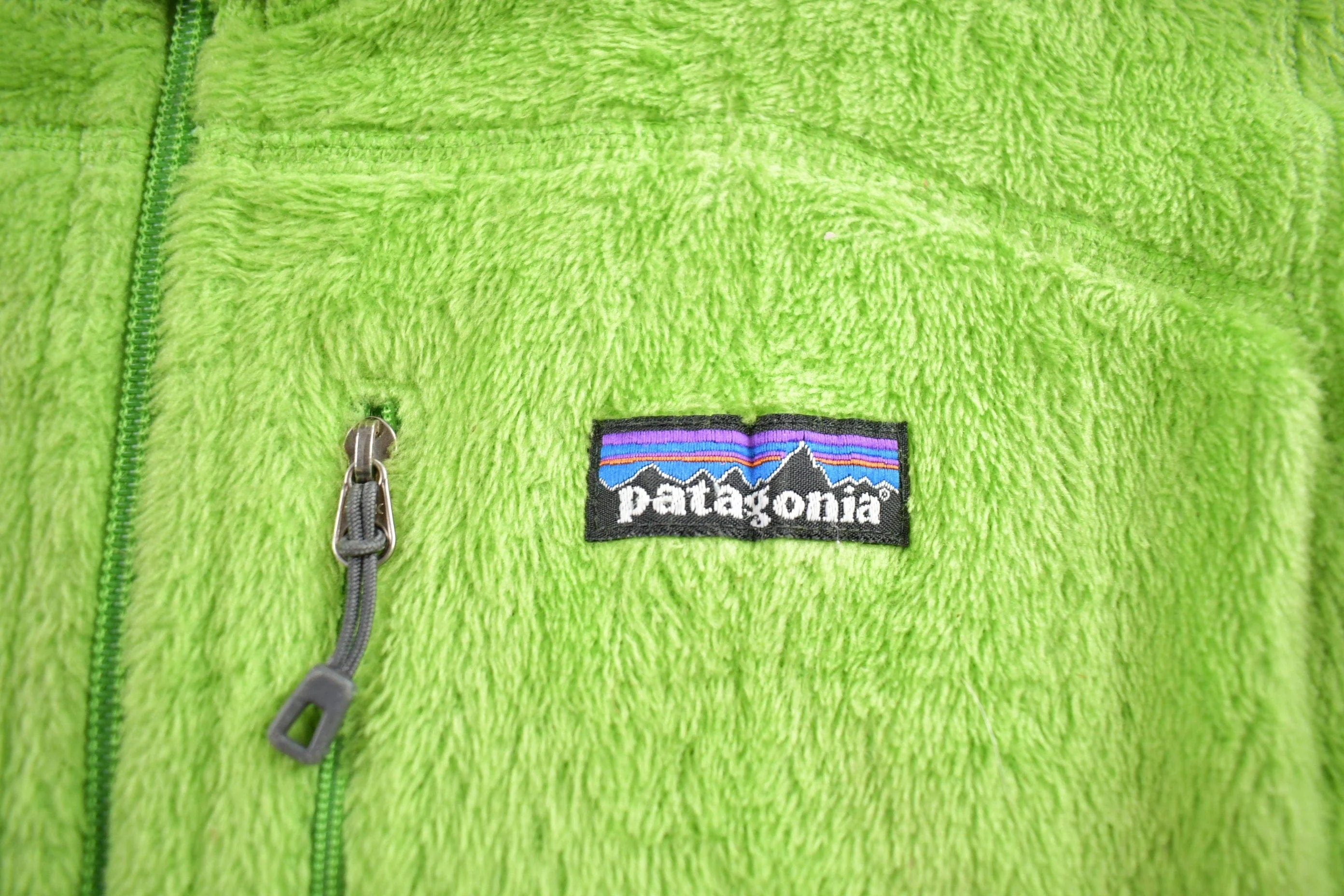 Vintage 1990s Patagonia Green Fleece Sweater Womens L - Image 3