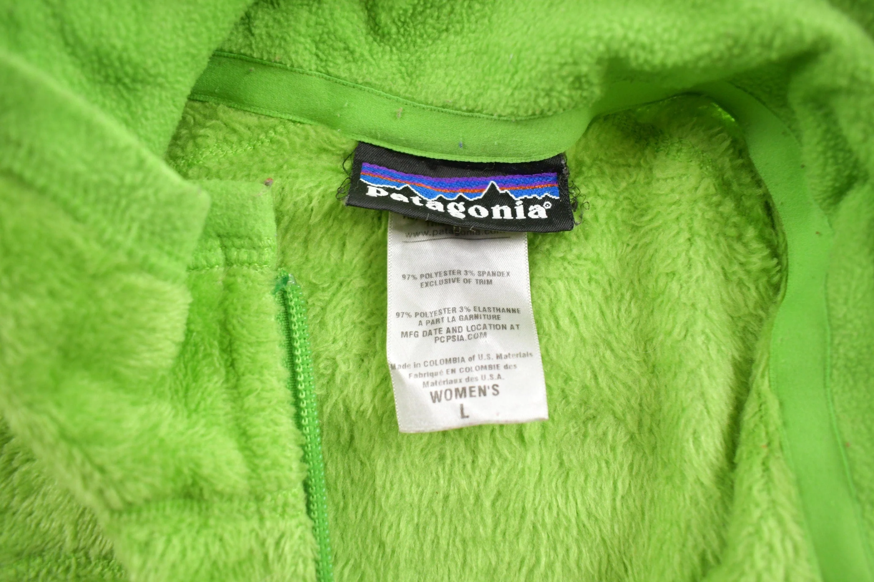 Vintage 1990s Patagonia Green Fleece Sweater Womens L - Image 6
