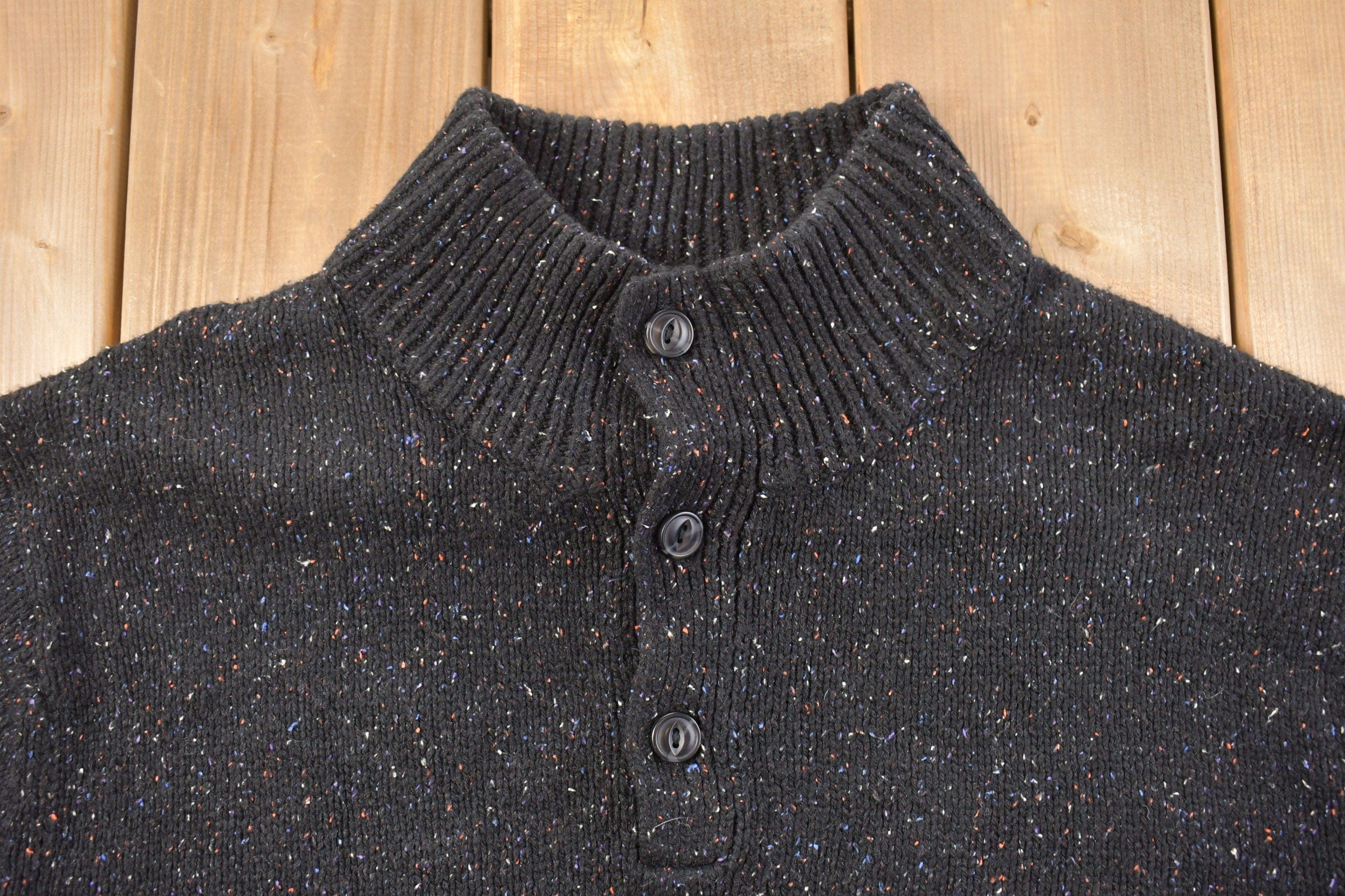 Vintage 1990s Patagonia Knitted Crewneck Sweater Men's XL - Image 3