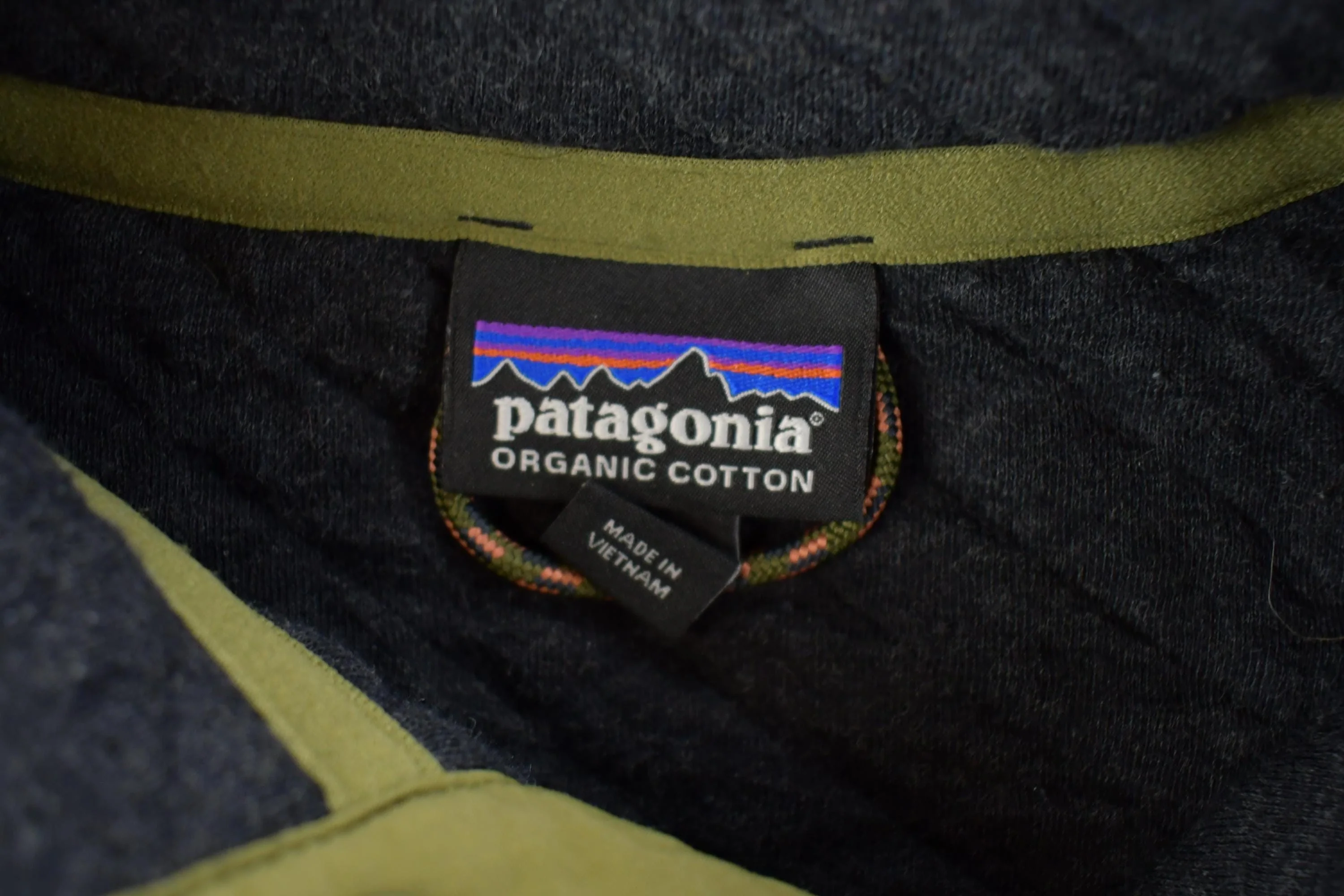 Vintage 1990s patagonia Organic Cotton Quarter Button Crewneck Sweatshirt Men's Small - Image 3