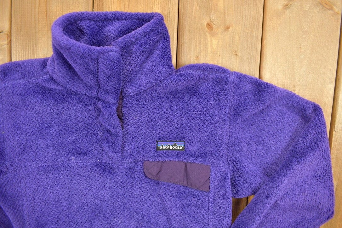 Vintage 1990s Patagonia Outdoor Quarter Button Snap Fleece Women's S - Image 3