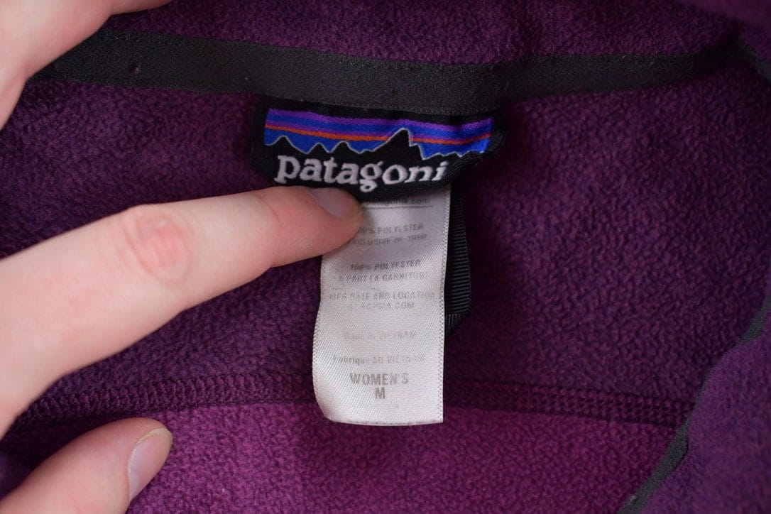 Vintage 1990s Patagonia Purple Fleece Sweater Women's S - Image 3