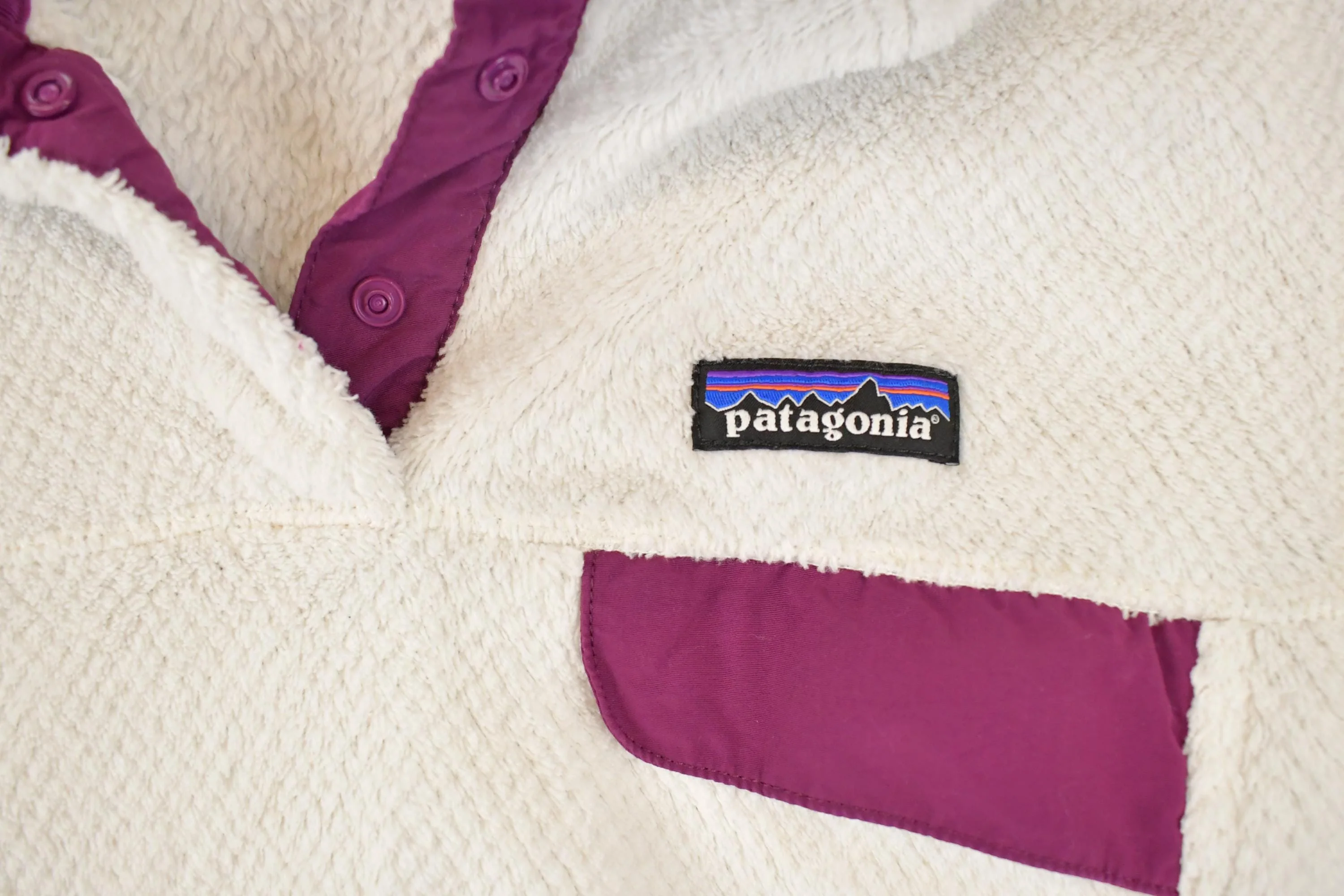 Vintage 1990s Patagonia Quarter Button Fleece Outdoorsman Sweater Women's S - Image 3