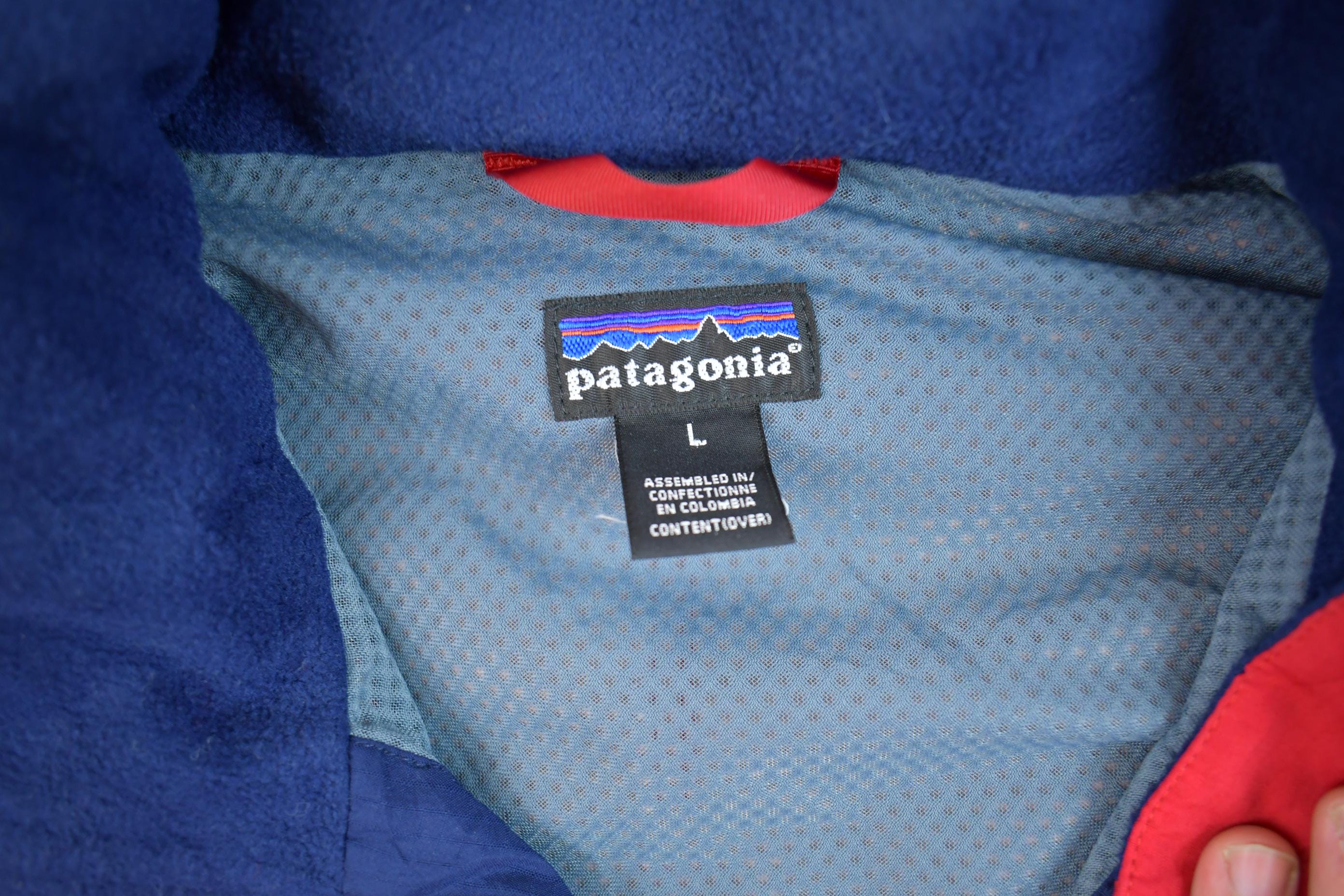 Vintage 1990s Patagonia Red Zip Up Light Jacket Men's L - Image 4