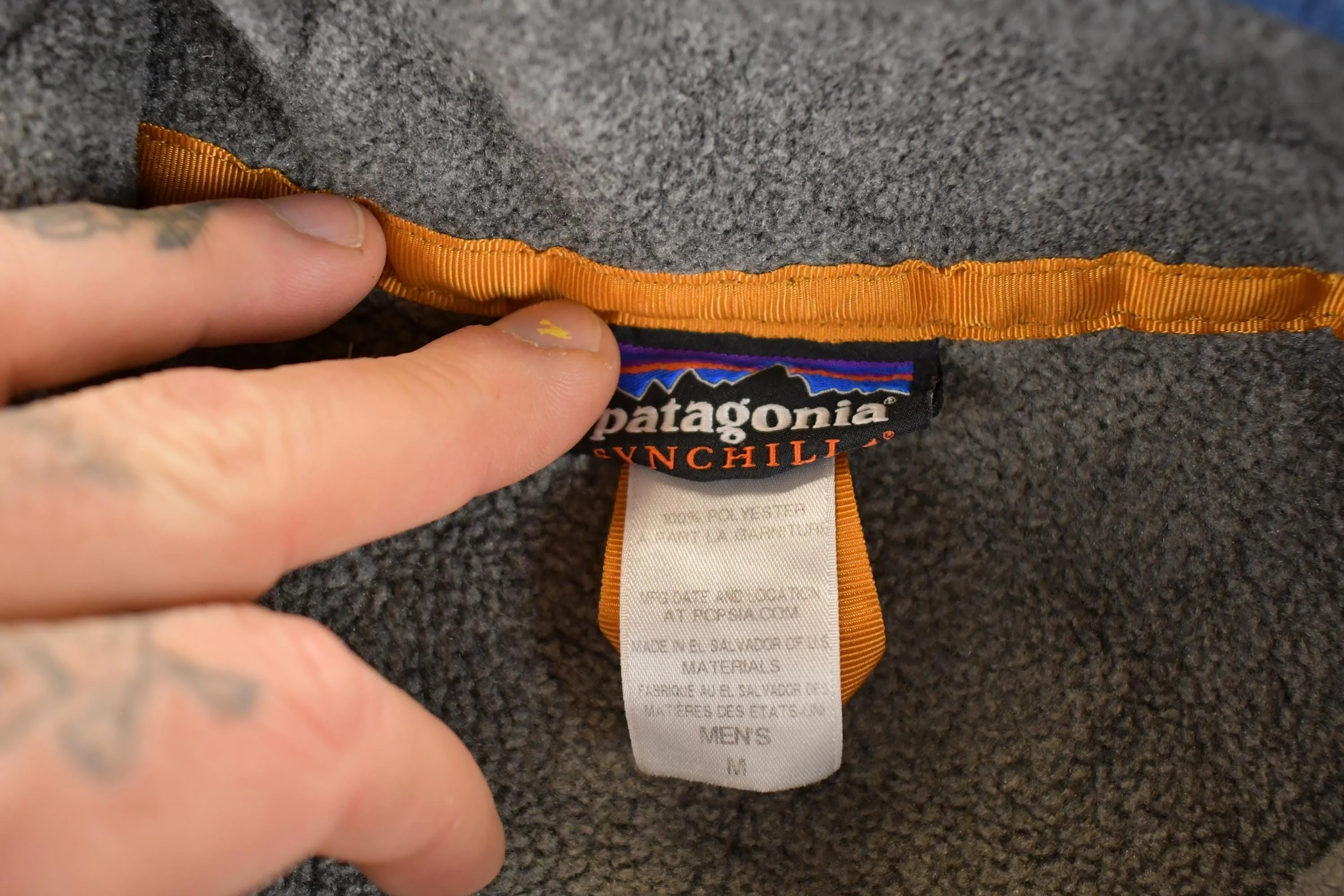 Vintage 1990s Patagonia Synchilla Fleece Outdoorsman Sweater Vest Mens M - Image 4