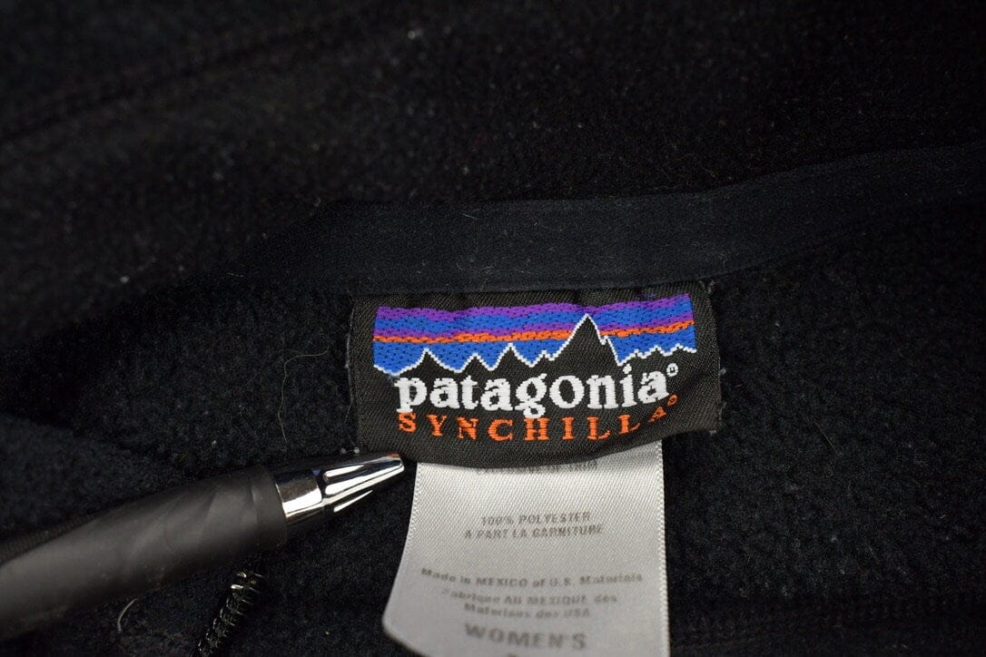 Vintage 1990s Patagonia Synchilla Half Zip Fleece Sweater Men's Medium - Image 5