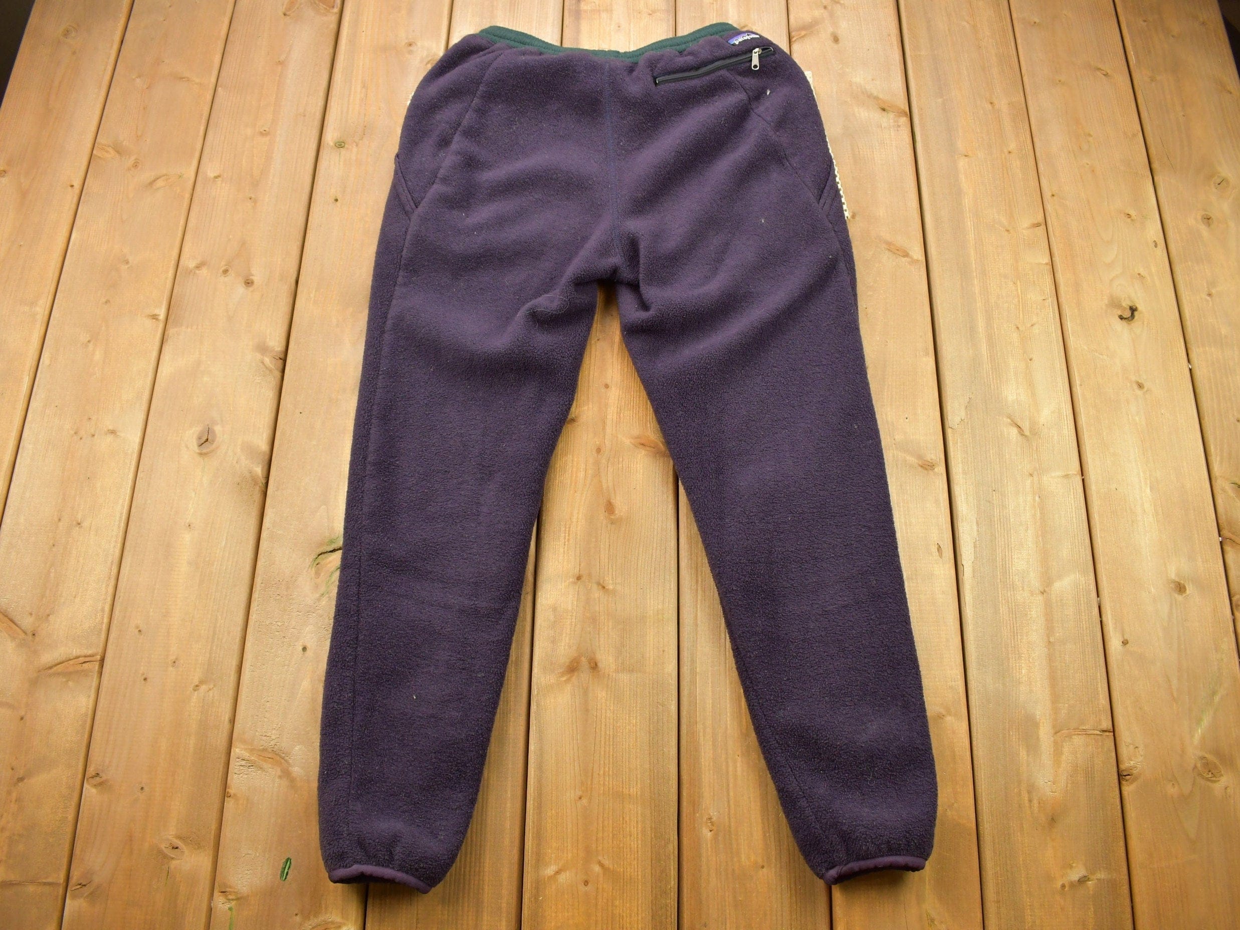 Vintage 1990s Patagonia T Snap Fleece Sweater & Matching Pants Men's Medium - Image 4