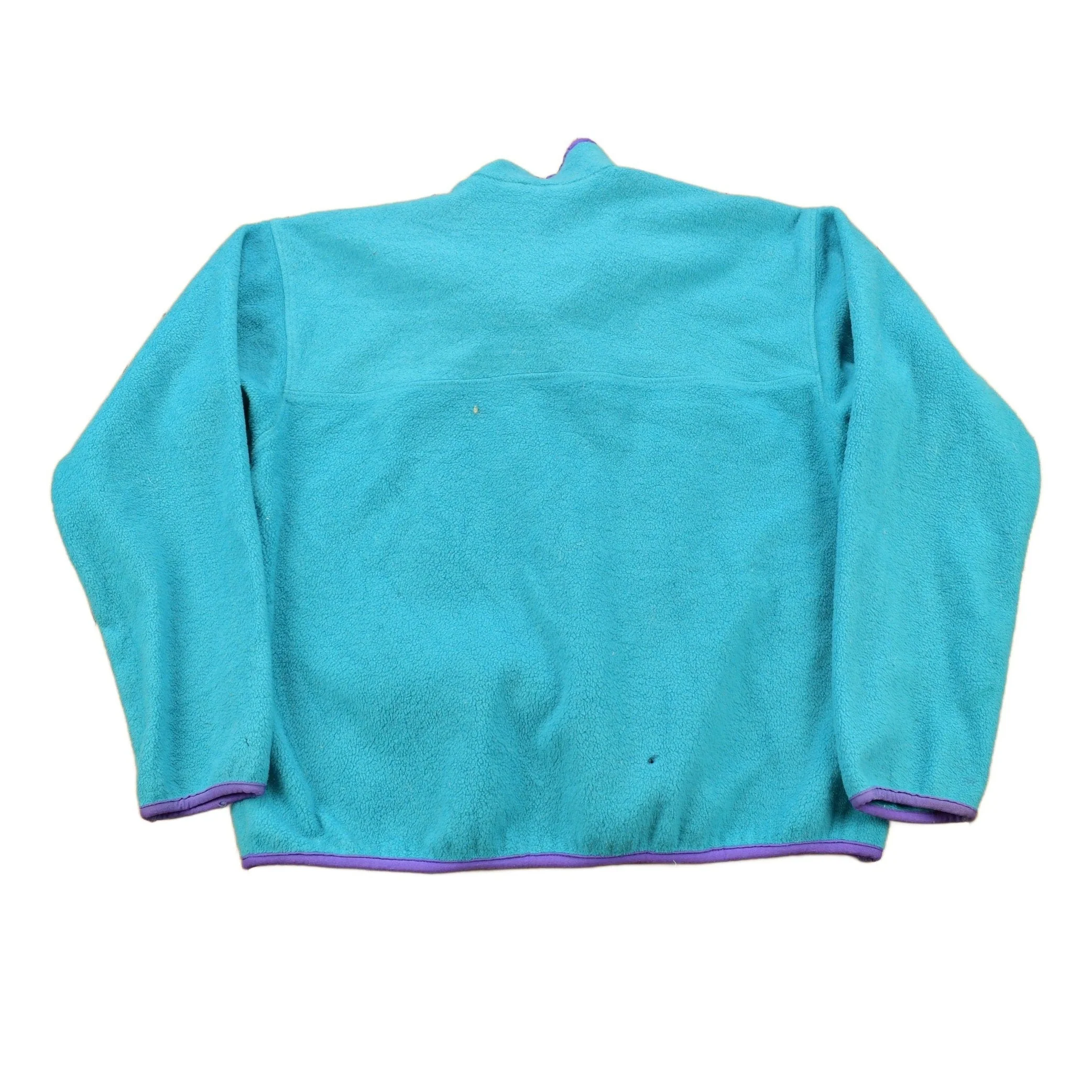 Vintage 1990s Patagonia T-Snap Fleece Sweater Youth L - Image 2