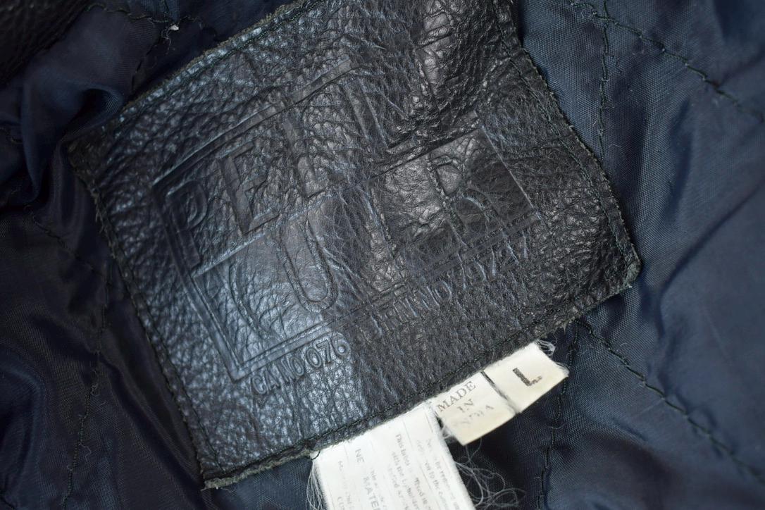 Vintage 1990s Pelle Cuir Leather Fringed Jacket Men's Large - Image 7