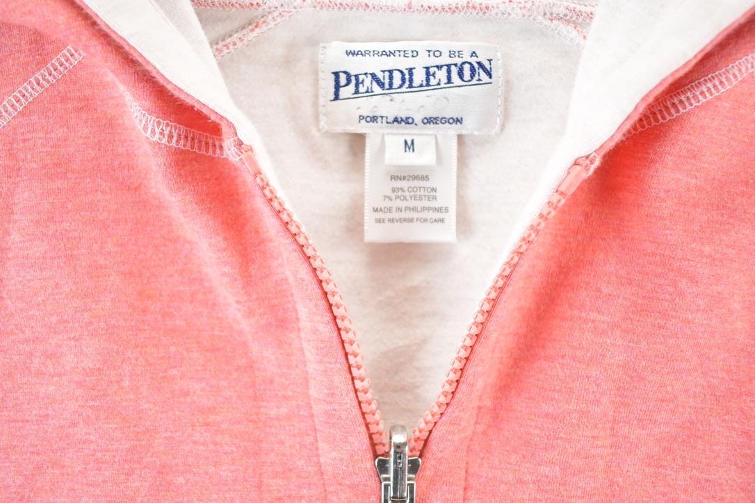 Vintage 1990s Pendleton Hoodie Sweatshirt Womens M - Image 3