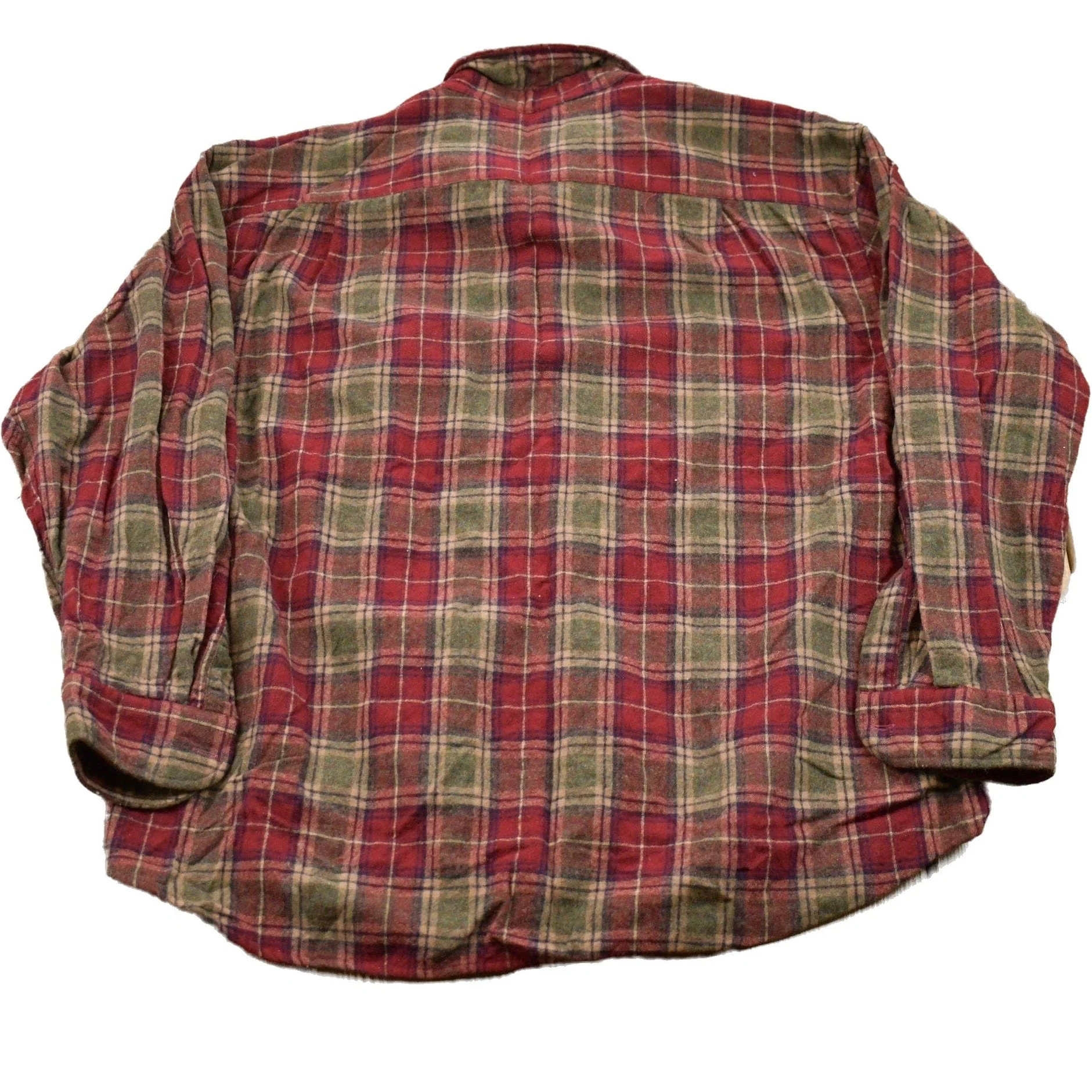 Vintage 1990s Pendleton Plaid Button Up Board Shirt Men's 2XL - Image 2