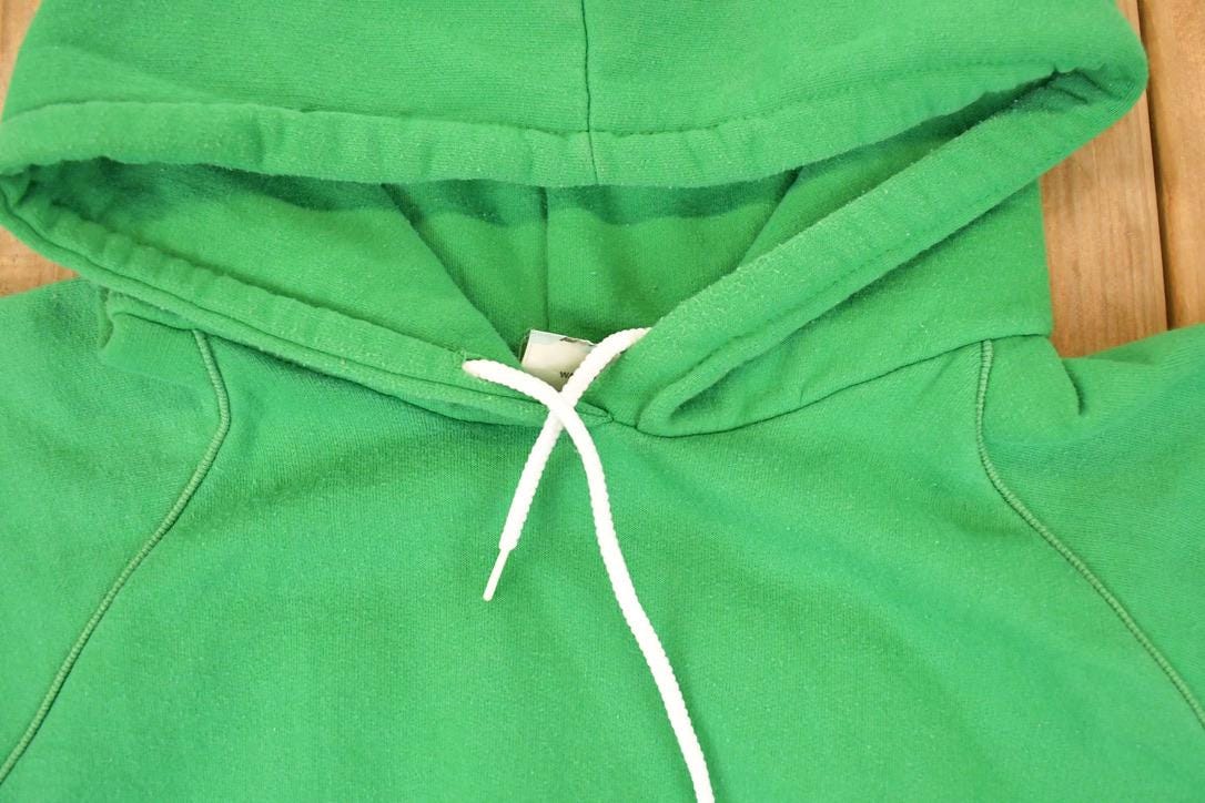 Vintage 1990s Personalities Of Waterloo Blank Hoodie Sweatshirt Men's L - Image 3