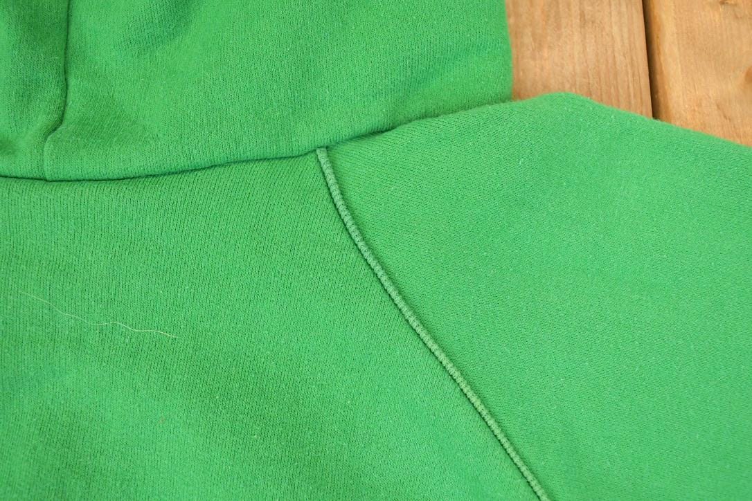 Vintage 1990s Personalities Of Waterloo Blank Hoodie Sweatshirt Men's L - Image 5