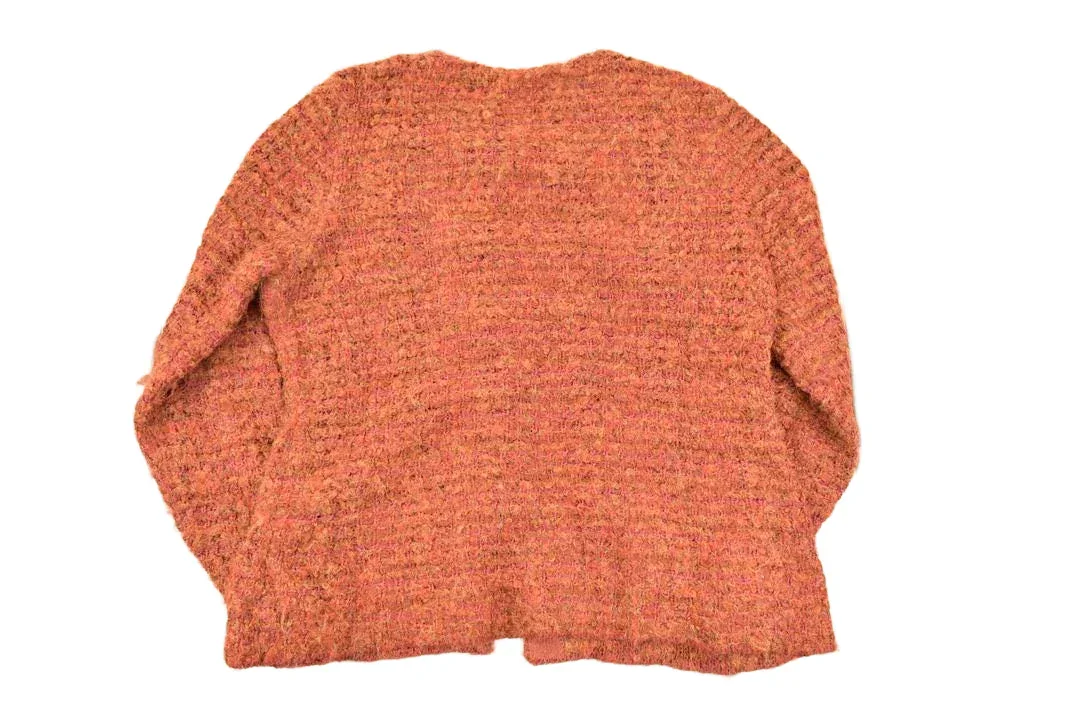Vintage 1990s Peruvian Connection Abstract Knit Cardigan Sweater Women's M - Image 2