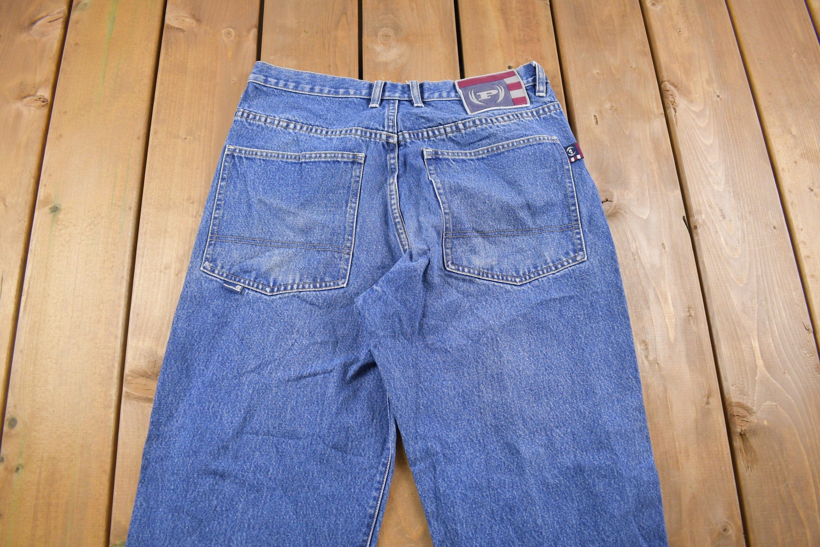 Vintage 1990's Phat Farm Blue Jeans Men's 32 x 32 - Image 5