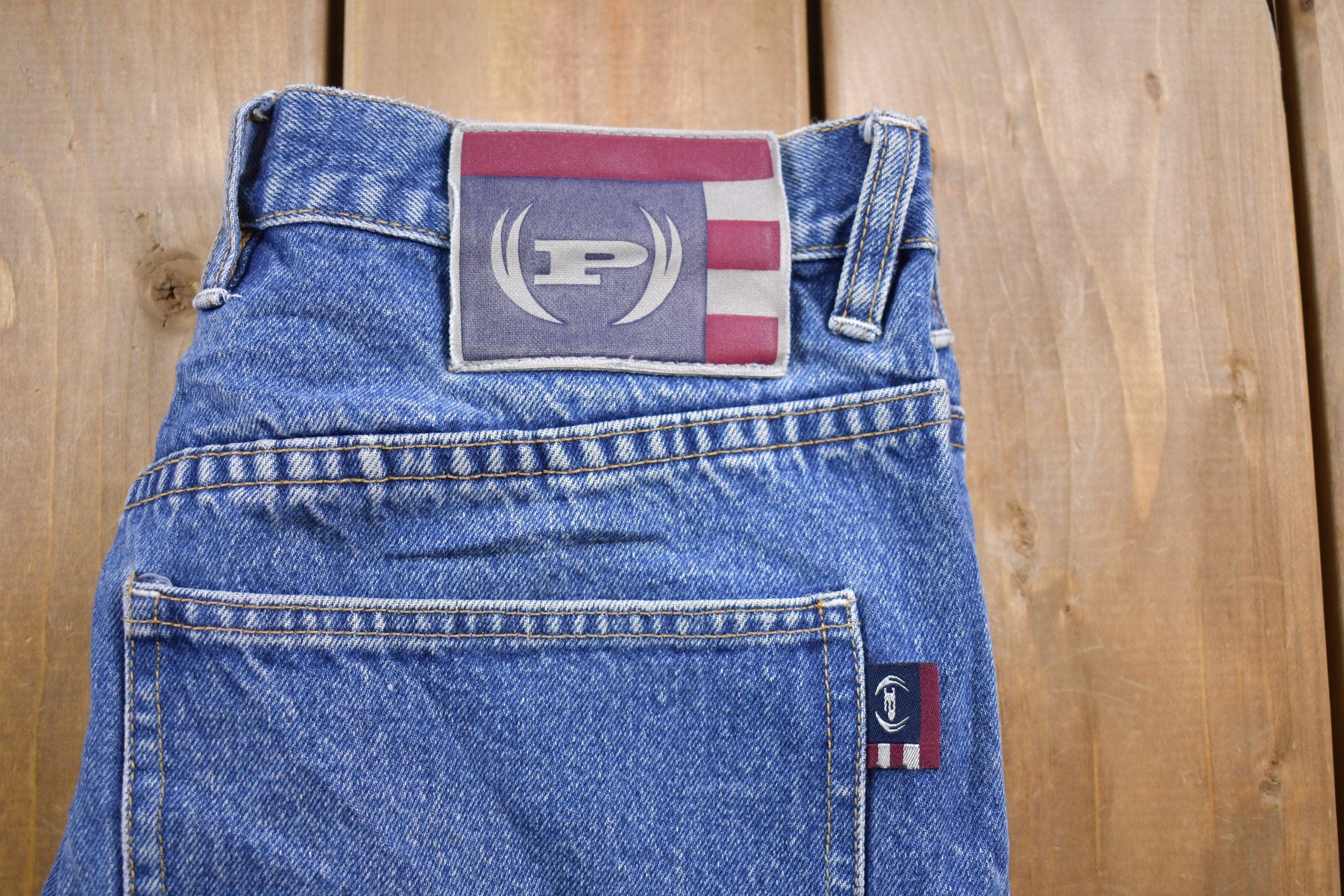 Vintage 1990's Phat Farm Blue Jeans Men's 32 x 32 - Image 6