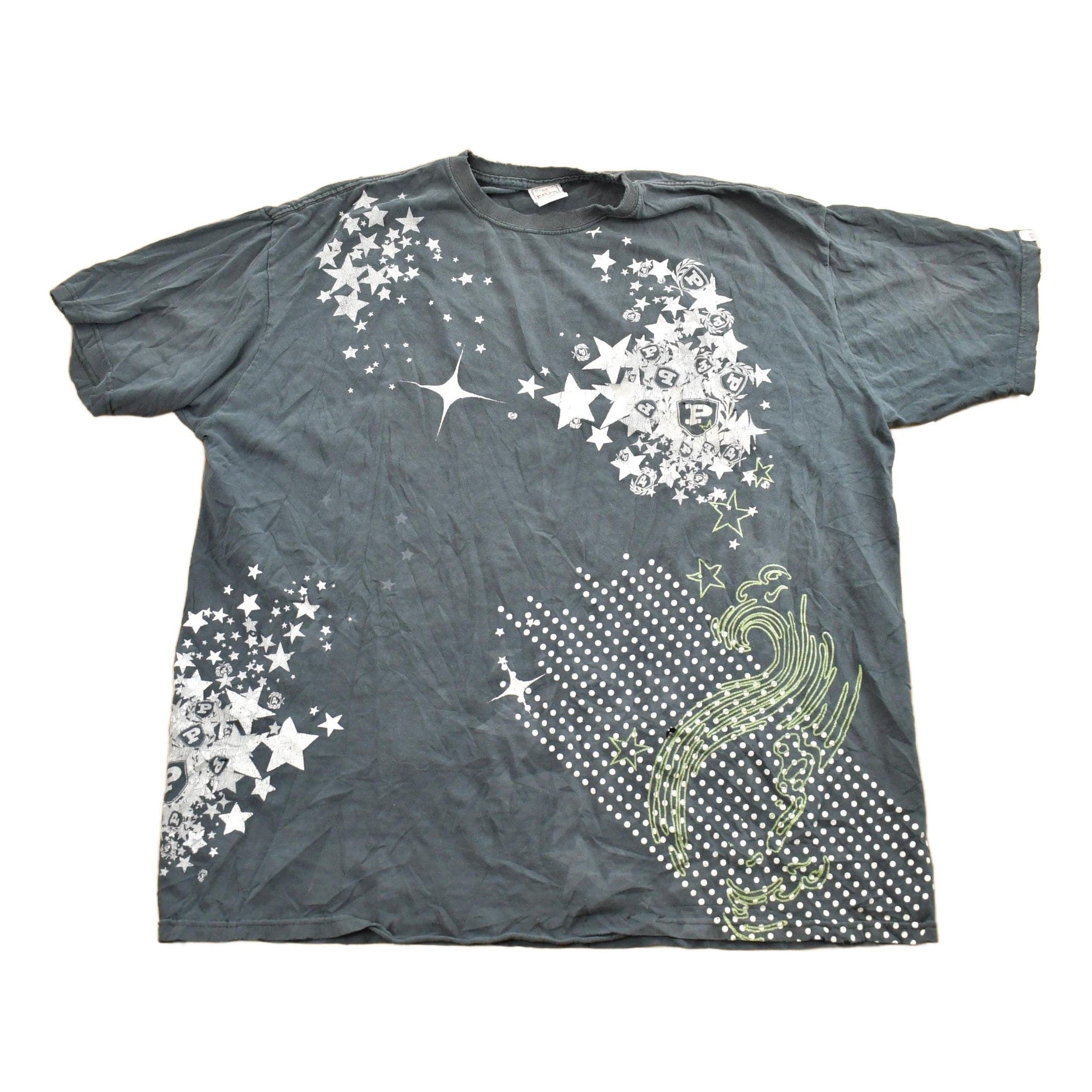 Vintage 1990s Phat Farm Graphic Multi Logo T-Shirt Men's 3XL