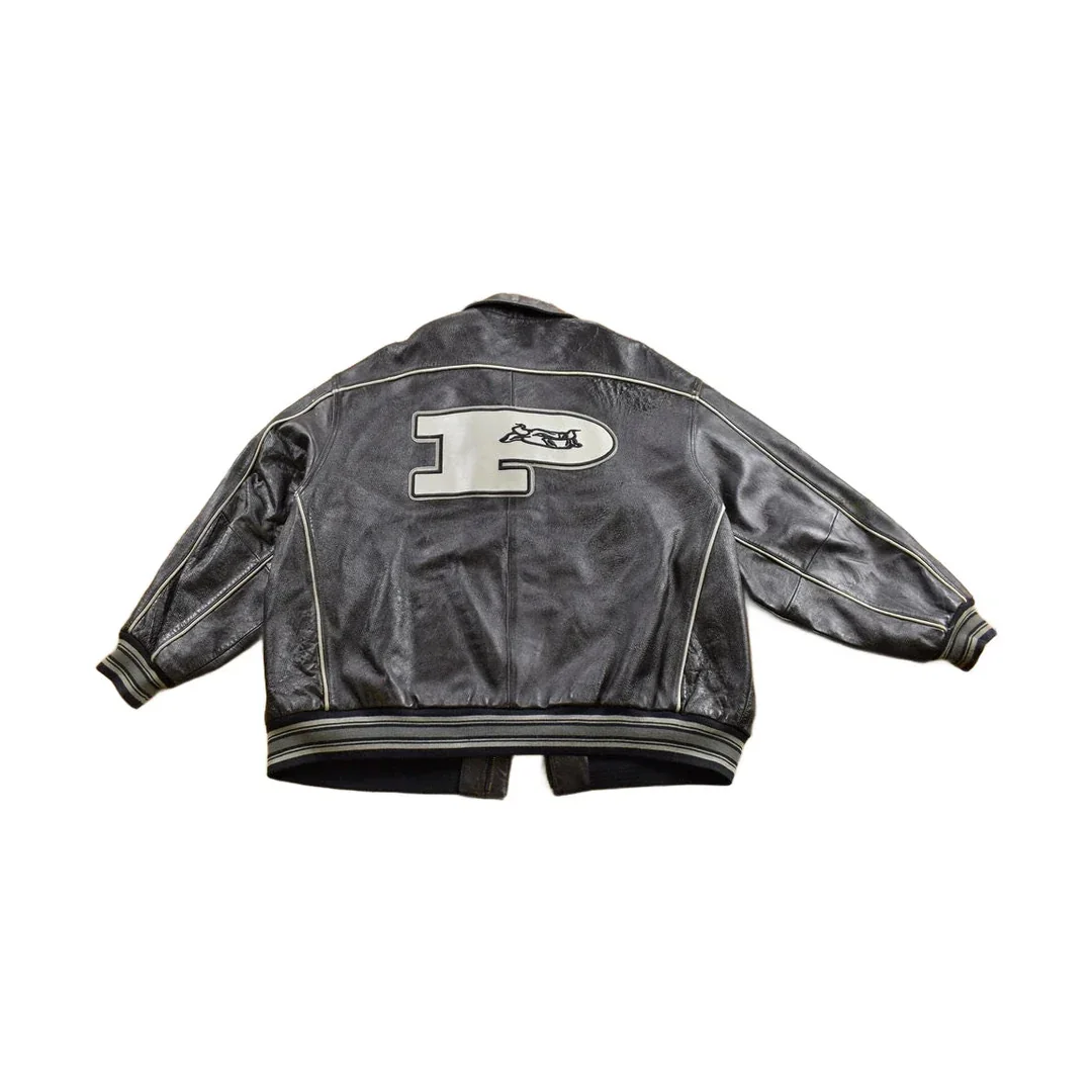 Vintage 1990s Phat Farm Leather Jacket Men's 5XL