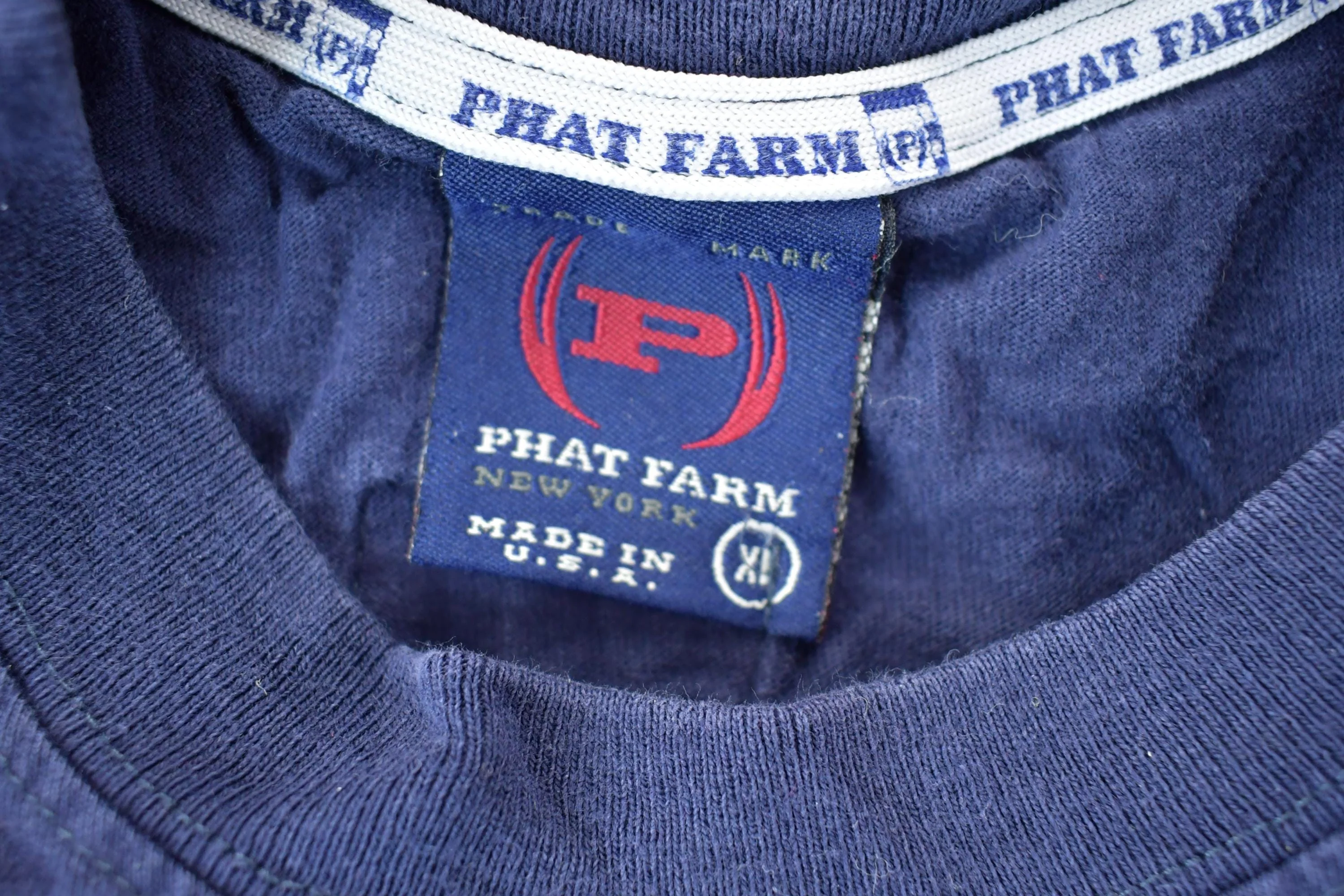 Vintage 1990s Phat Farm New York Crewneck Sweatshirt Men's XL - Image 3