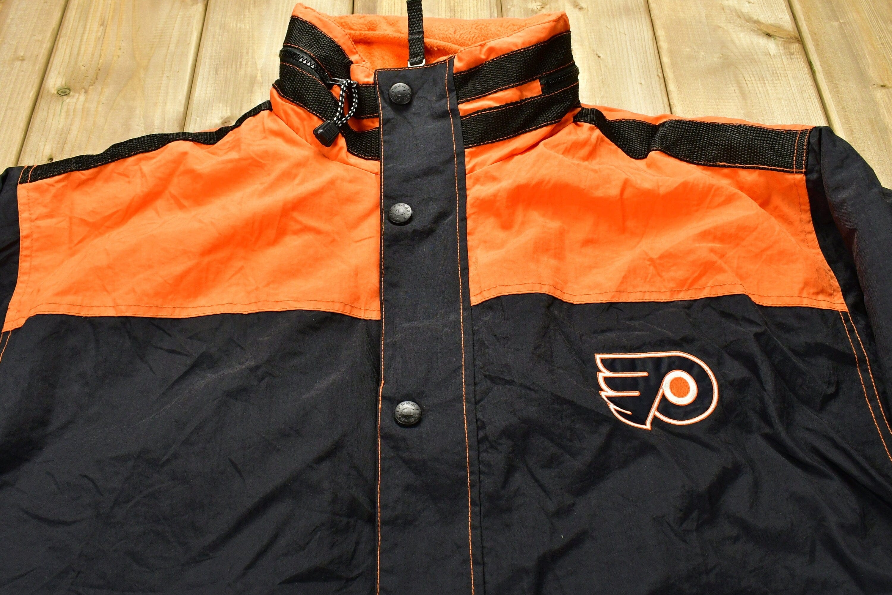 Vintage 1990s Philadelphia Flyers NHL Champion Ski Jacket Men's 2XL - Image 3