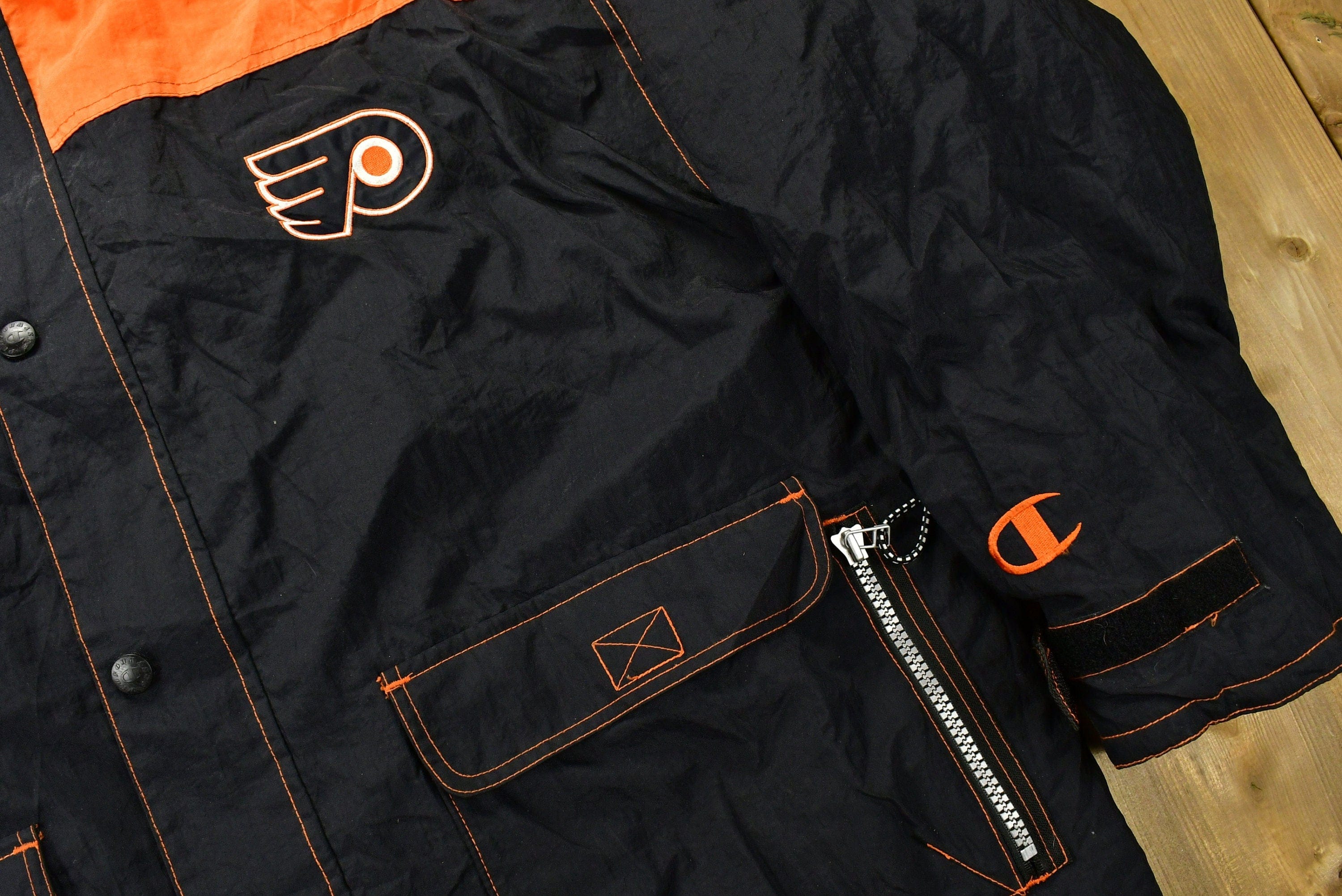 Vintage 1990s Philadelphia Flyers NHL Champion Ski Jacket Men's 2XL - Image 6