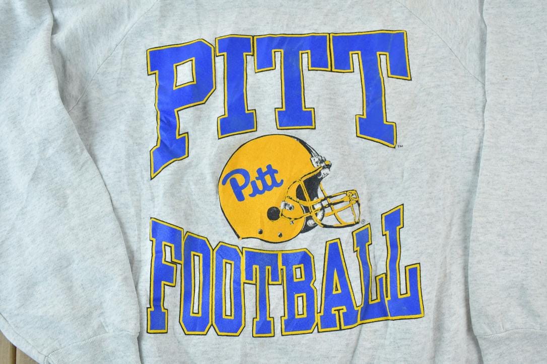 Vintage 1990s Pitt Football Sweatshirt Men's XL - Image 3
