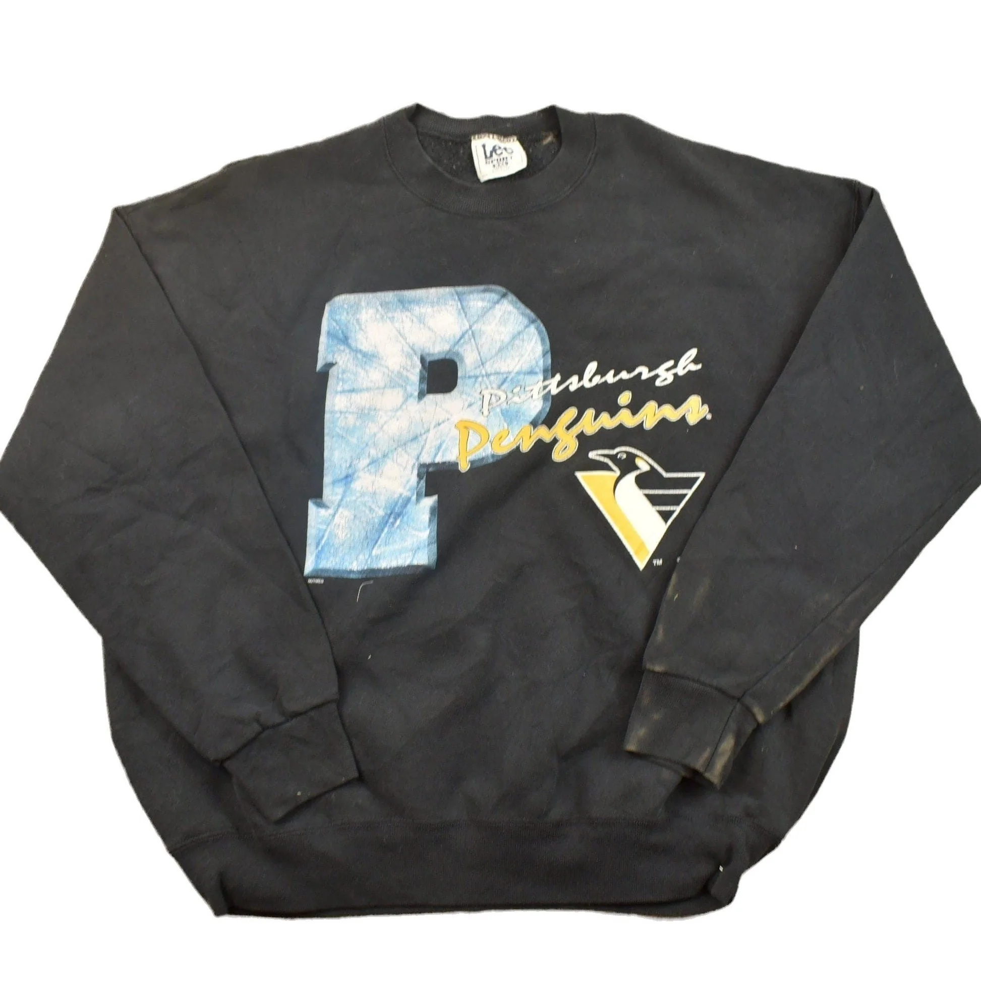 Vintage 1990s Pittsburgh Penguins NHL Crewneck Sweatshirt Men's 2XL