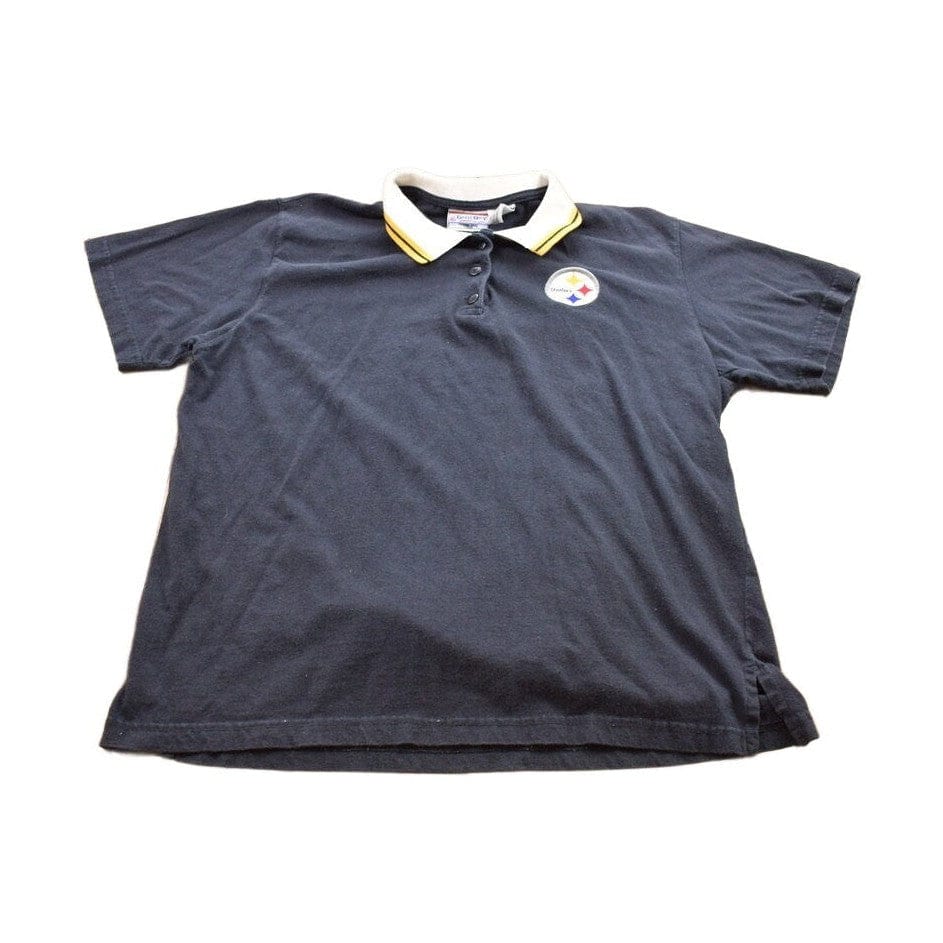 Vintage 1990s Pittsburgh Steelers NFL Collared T-Shirt Men's XL
