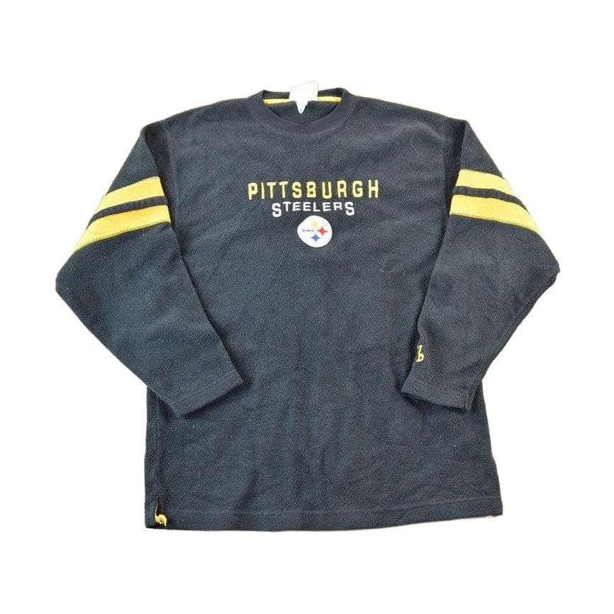 Vintage 1990s Pittsburgh Steelers NFL Crewneck Fleece Sweatshirt Mens L