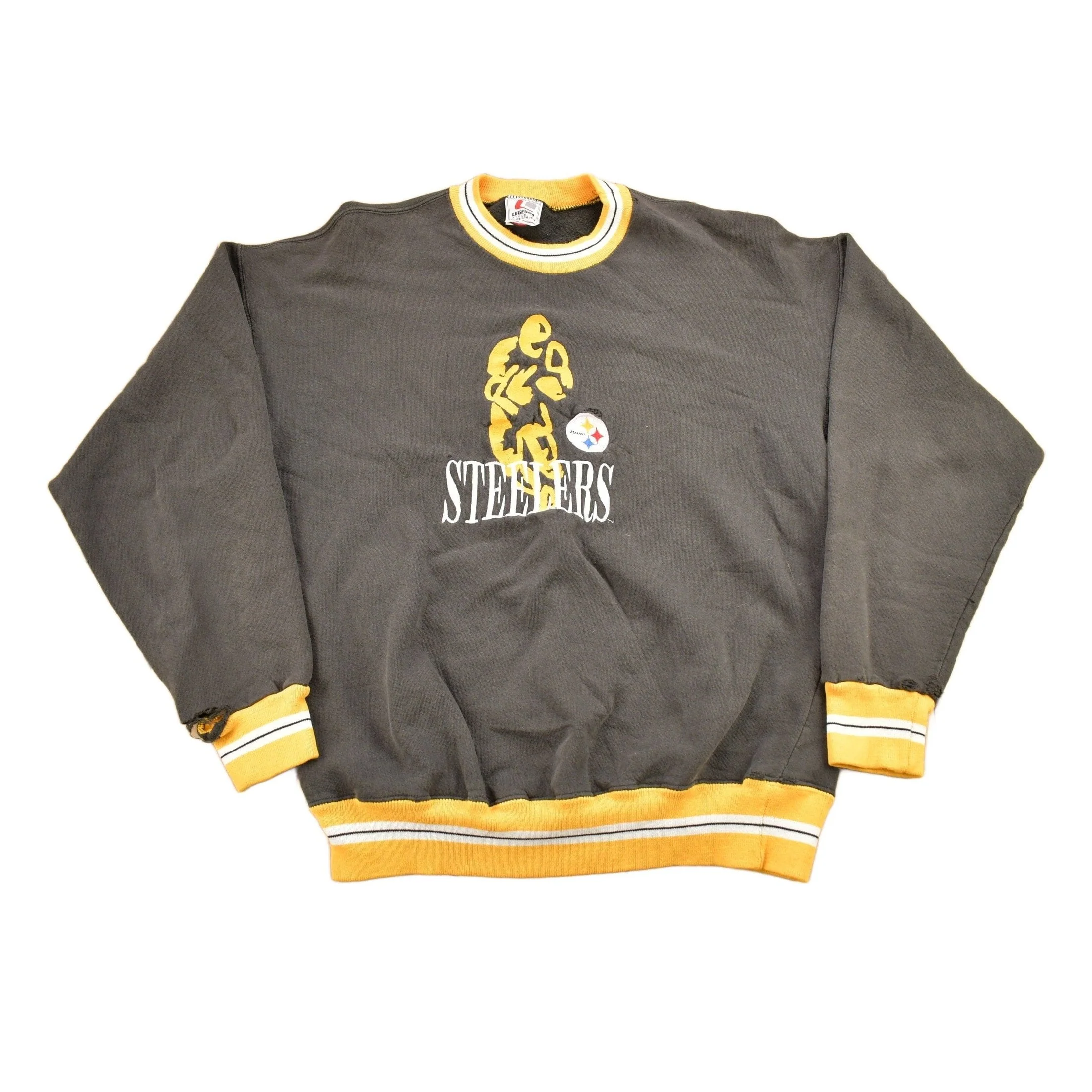 Vintage 1990s Pittsburgh Steelers NFL Crewneck Sweatshirt Men's Large