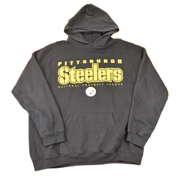 Vintage 1990s Pittsburgh Steelers NFL Hoodie Sweatshirt Mens L