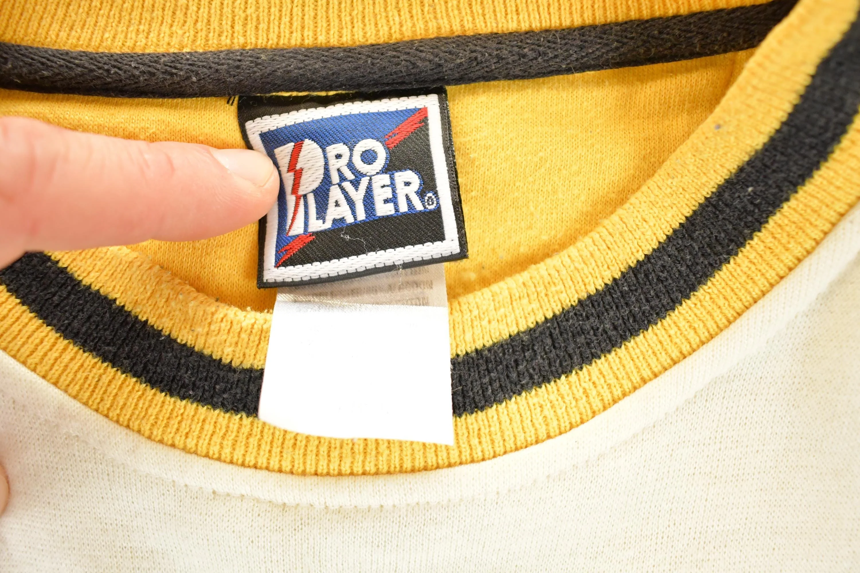 Vintage 1990s Pittsburgh Steelers Pro Player NFL Crewneck Sweatshirt Men's L - Image 6