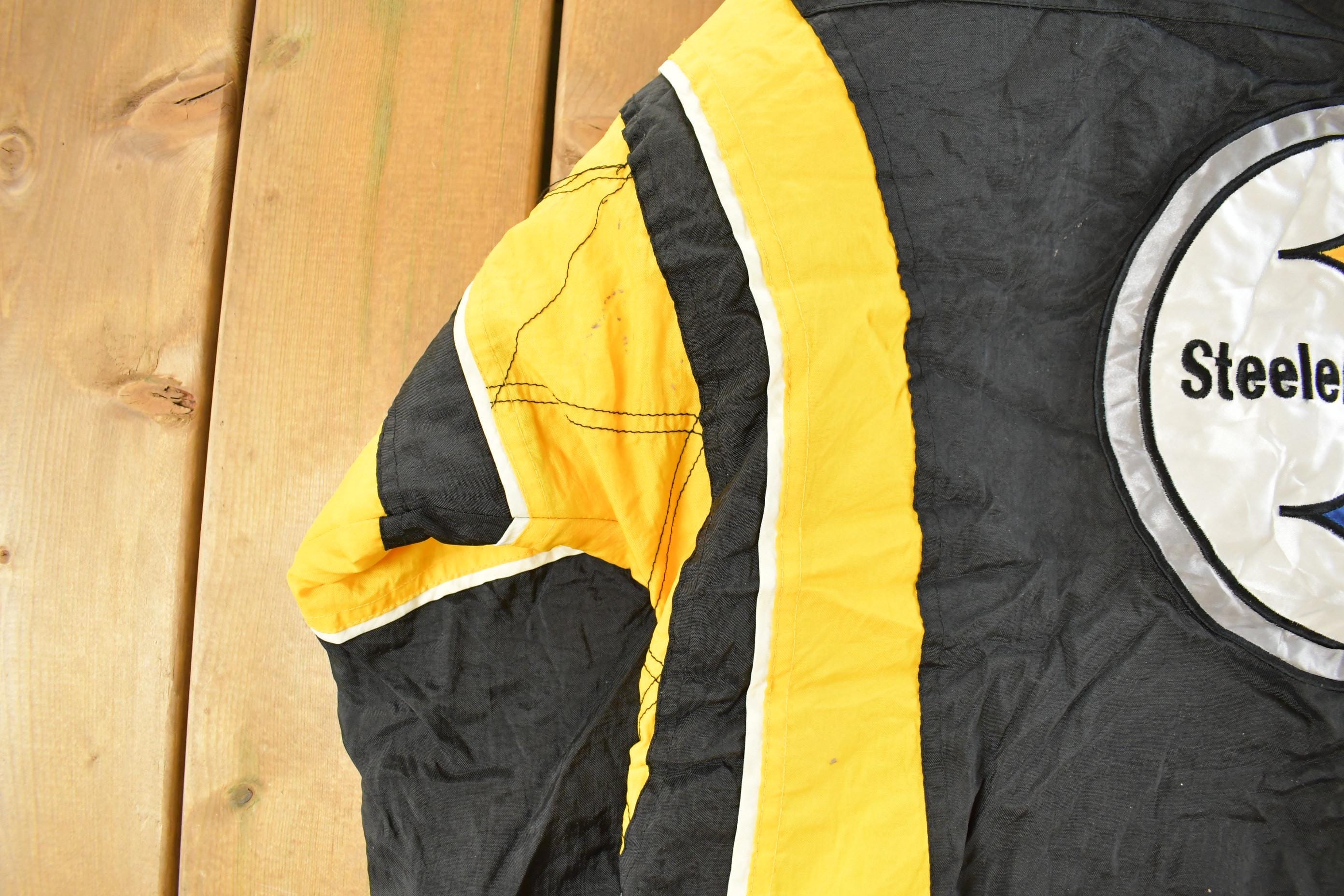 Vintage 1990s Pittsburgh Steelers Starter NFL Anorak Jacket Men's Medium - Image 8