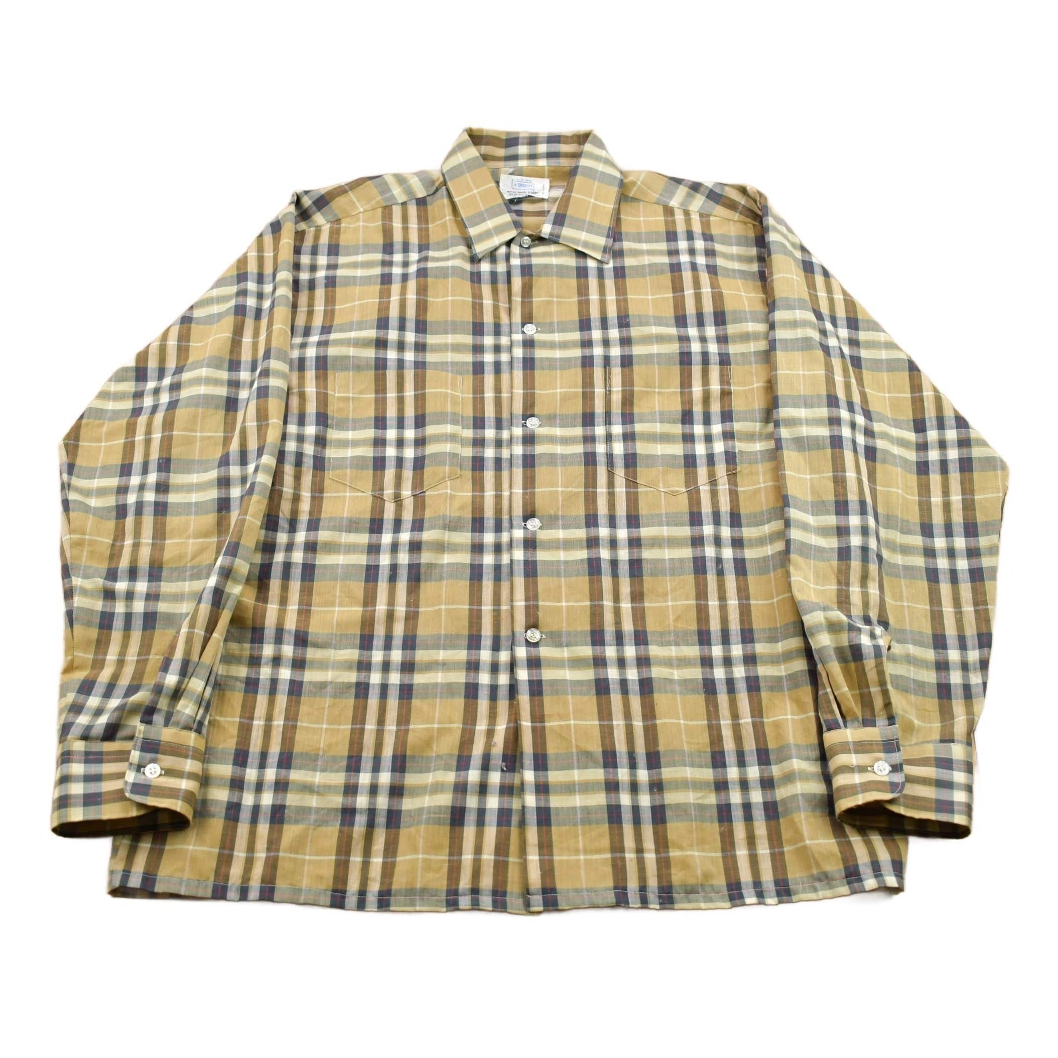 Vintage 1990s Plaid Button Up Shirt Men's Large