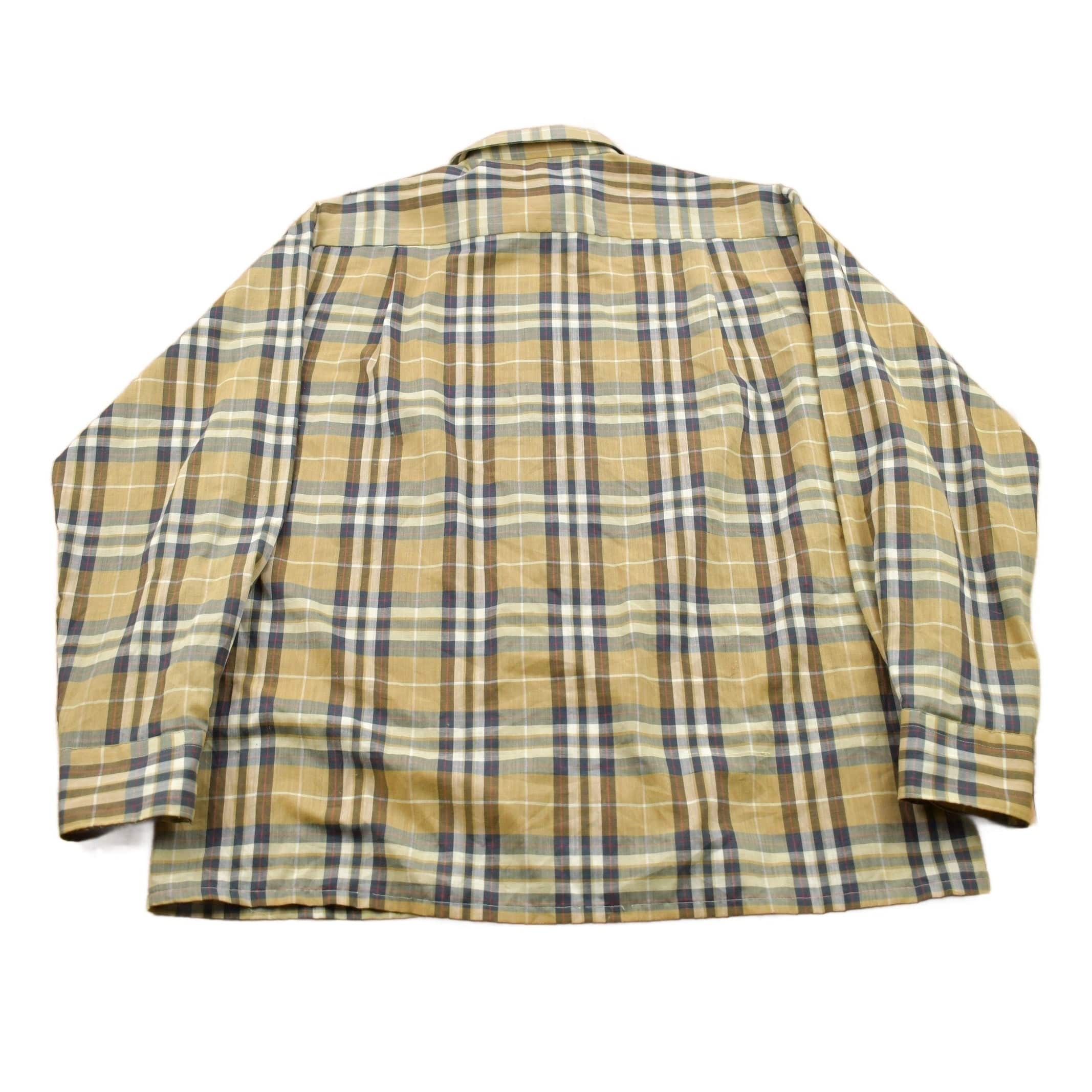 Vintage 1990s Plaid Button Up Shirt Men's Large - Image 2