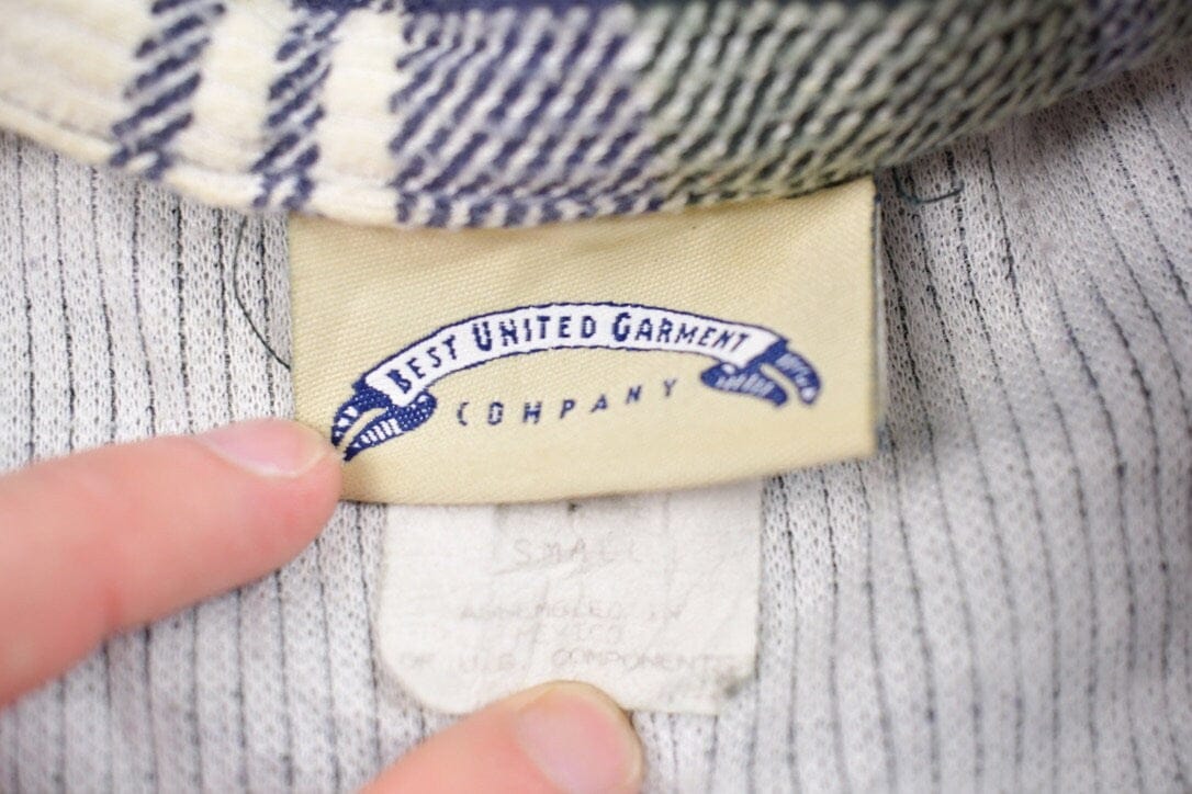 Vintage 1990s Plaid Flannel Zip Up Shirt - Image 3