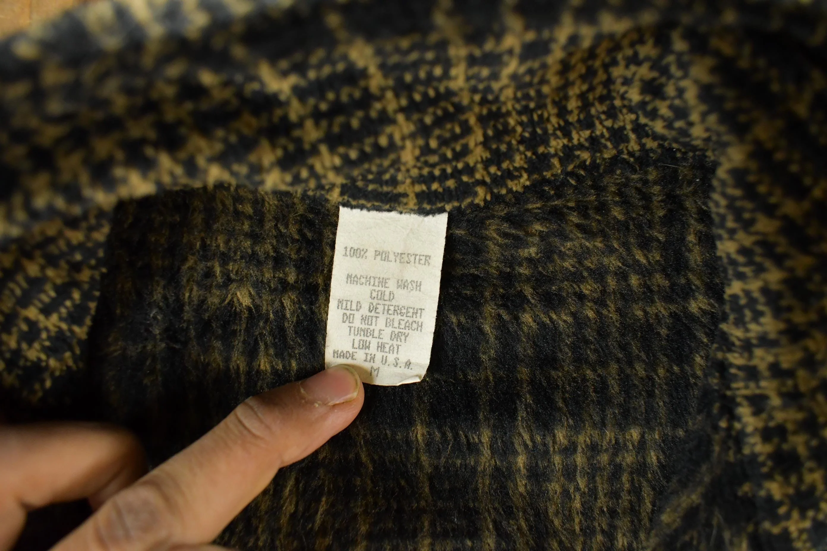 Vintage 1990s Plaid Full Zip Vest Jacket Women's Medium - Image 4