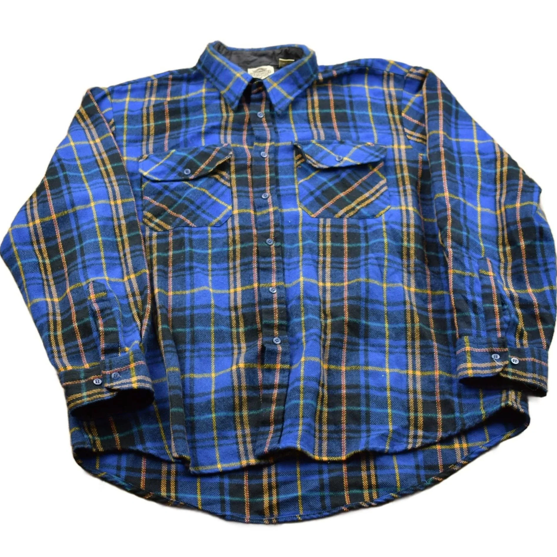 Vintage 1990s Plaid Winter Flannel Button Up Shirt Men's XL