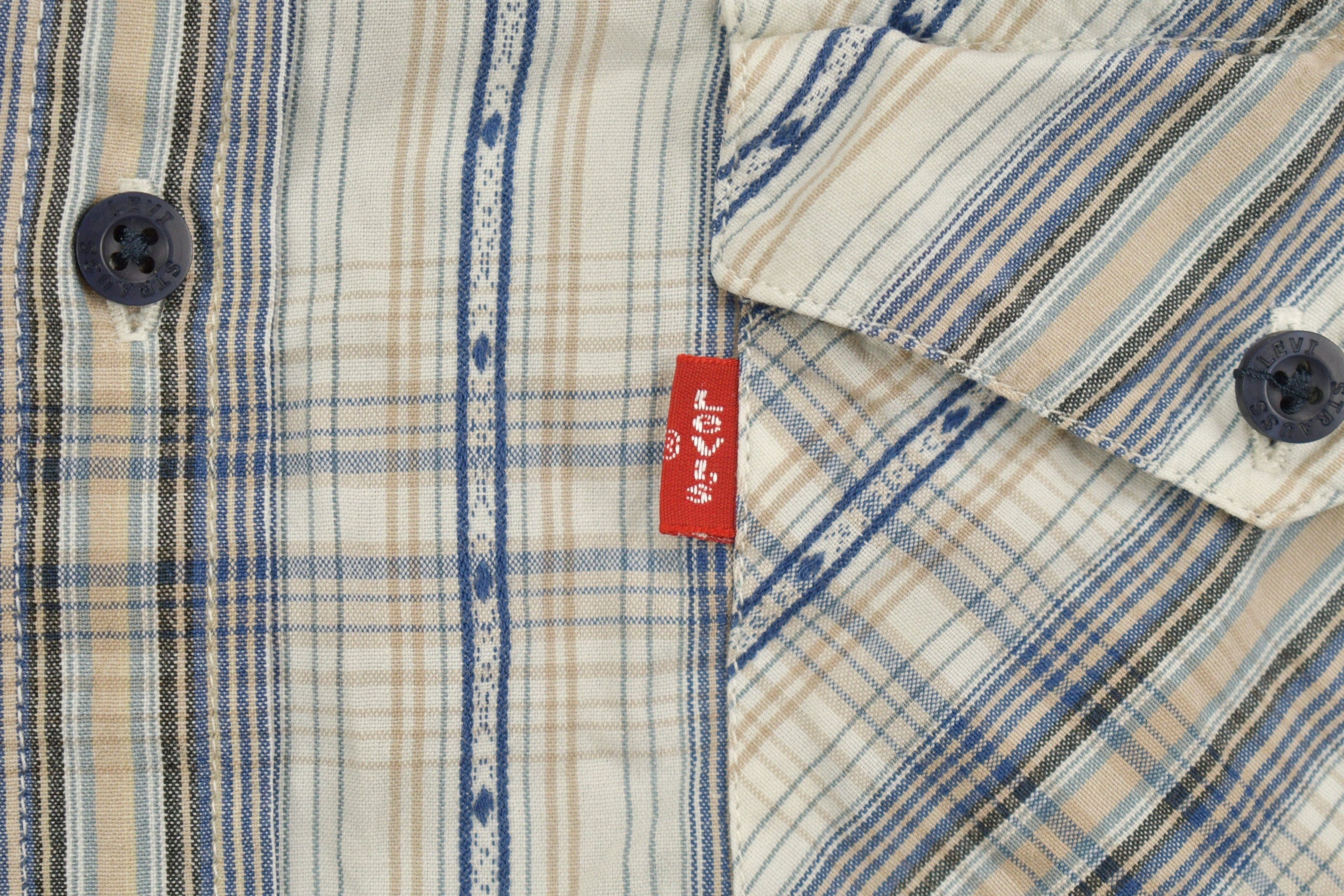 Vintage 1990s Plains Plaid Western Button Up Shirt Men's Medium - Image 6