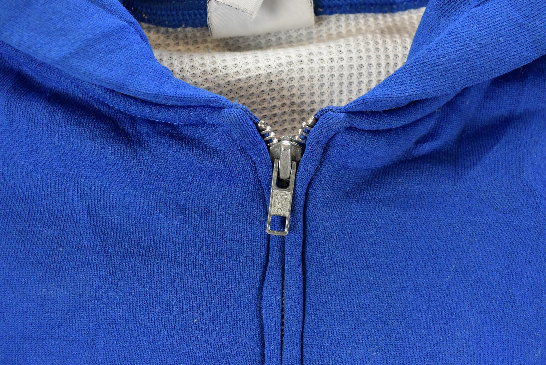 Vintage 1990s Pluma Blank Thermal Lined Full Zip Hoodie Men's Medium - Image 5
