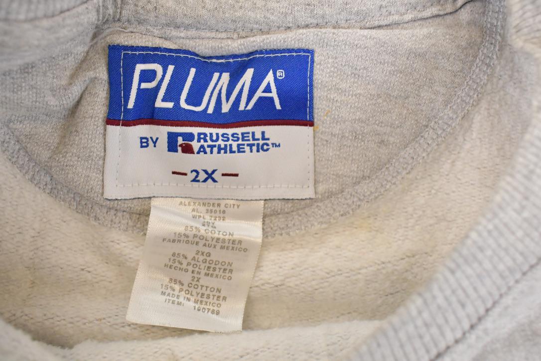 Vintage 1990s Pluma Heavyweight Blank Crewneck Sweatshirt Mens XL - Image 3