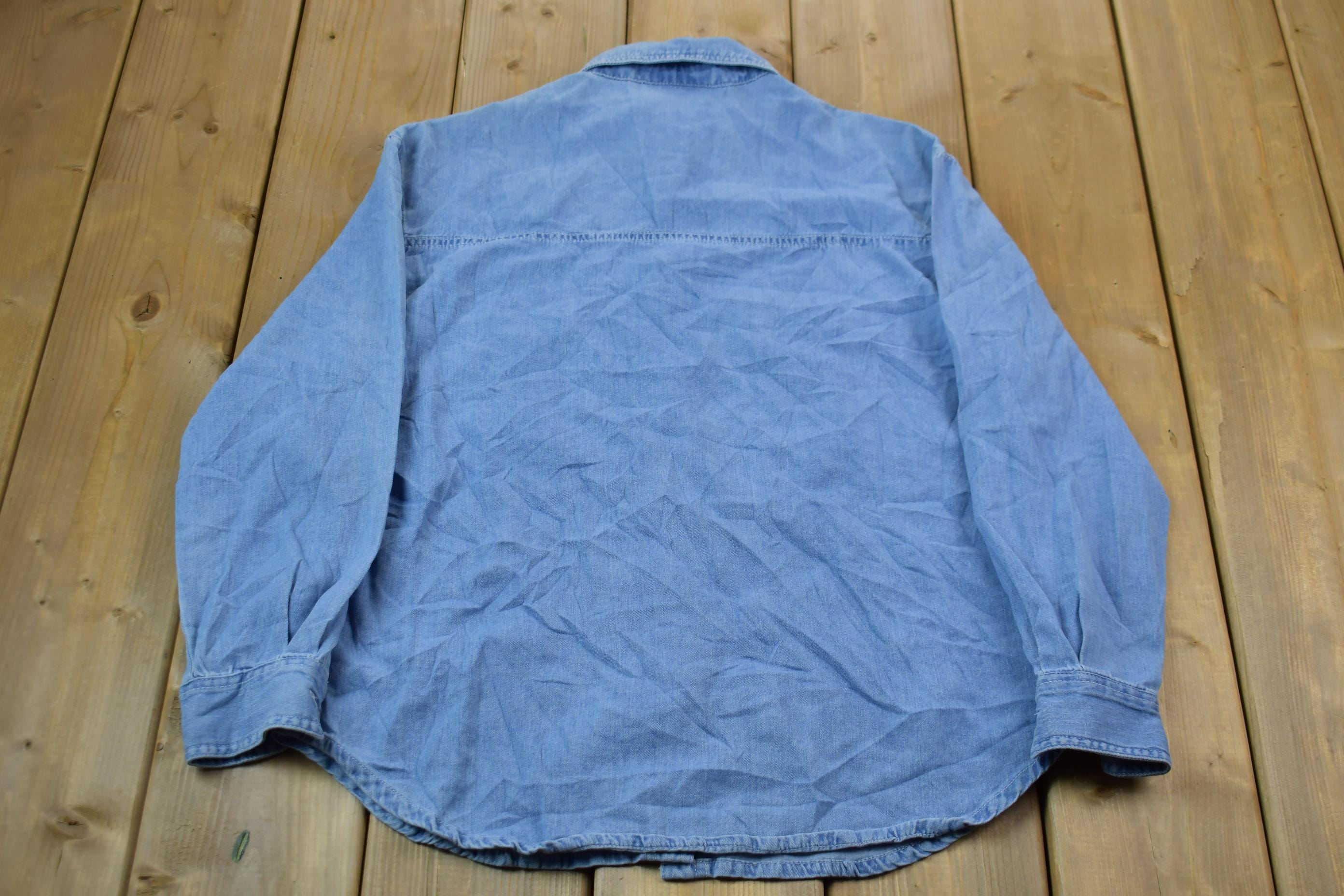 Vintage 1990s Poetic License Western Style Button Up Rodeo Shirt Men's Small - Image 4
