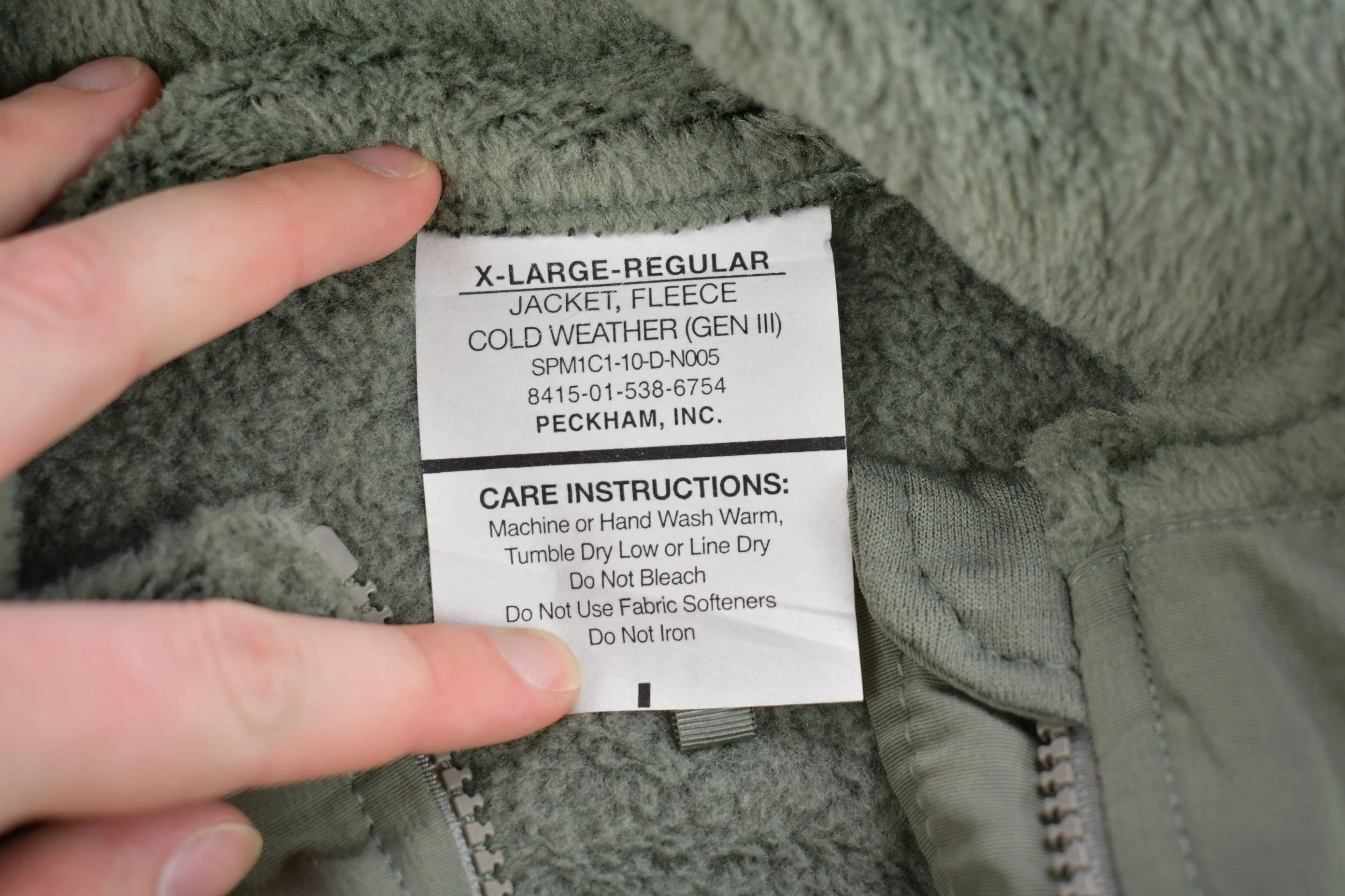 Vintage 1990s Polartec Zip Up Fleece Sweater Men's XL - Image 3