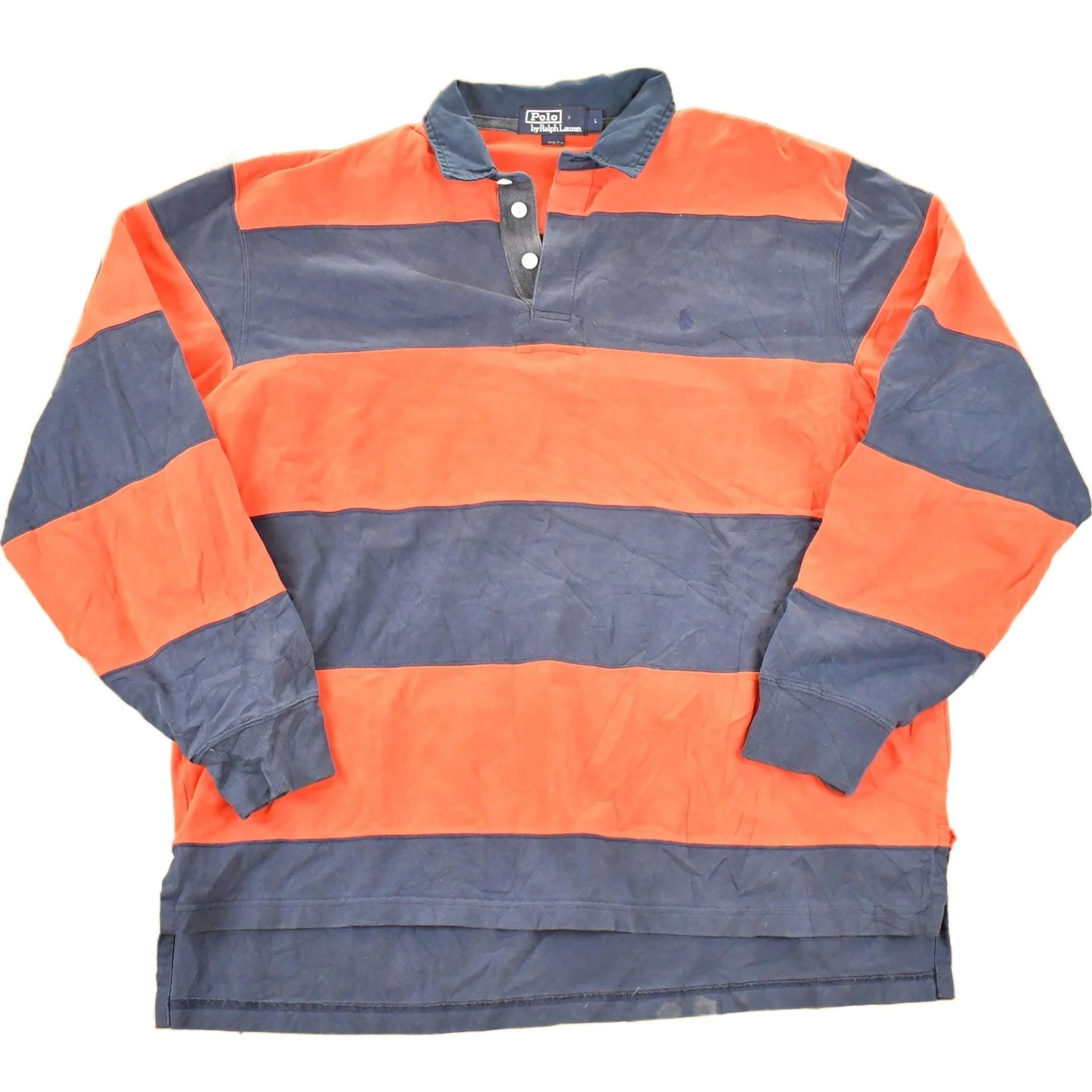 Vintage 1990s Polo By Ralph Lauren Button Up Rugby Shirt Mens M