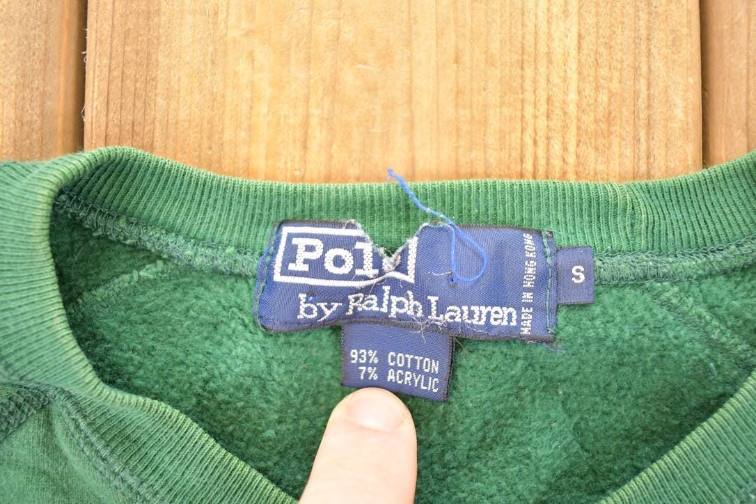 Vintage 1990s Polo By Ralph Lauren Crewneck Sweatshirt Men's S - Image 4