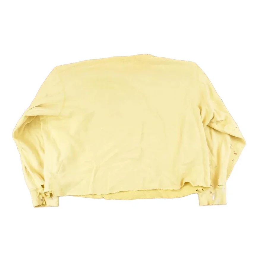 Vintage 1990s Polo By Ralph Lauren Distressed Painters Crewneck Sweatshirt Women's Cropped XL - Image 2